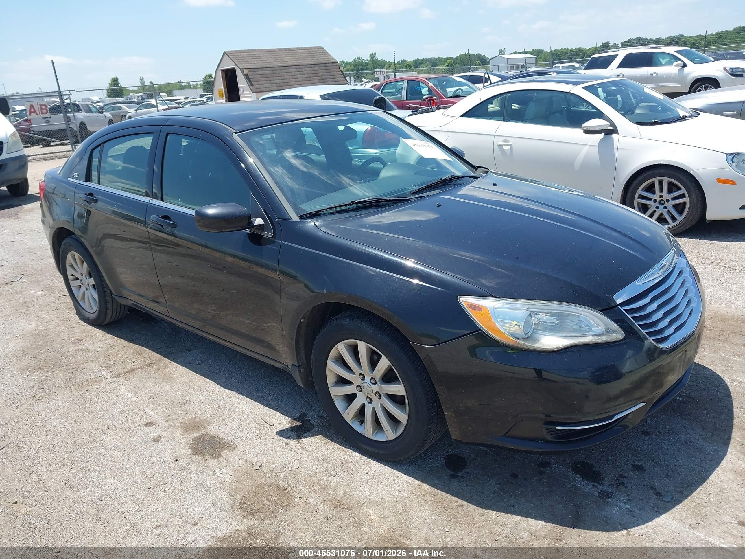 2011 Chrysler 200 Touring Black vin: 1C3BC1FB0BN576258