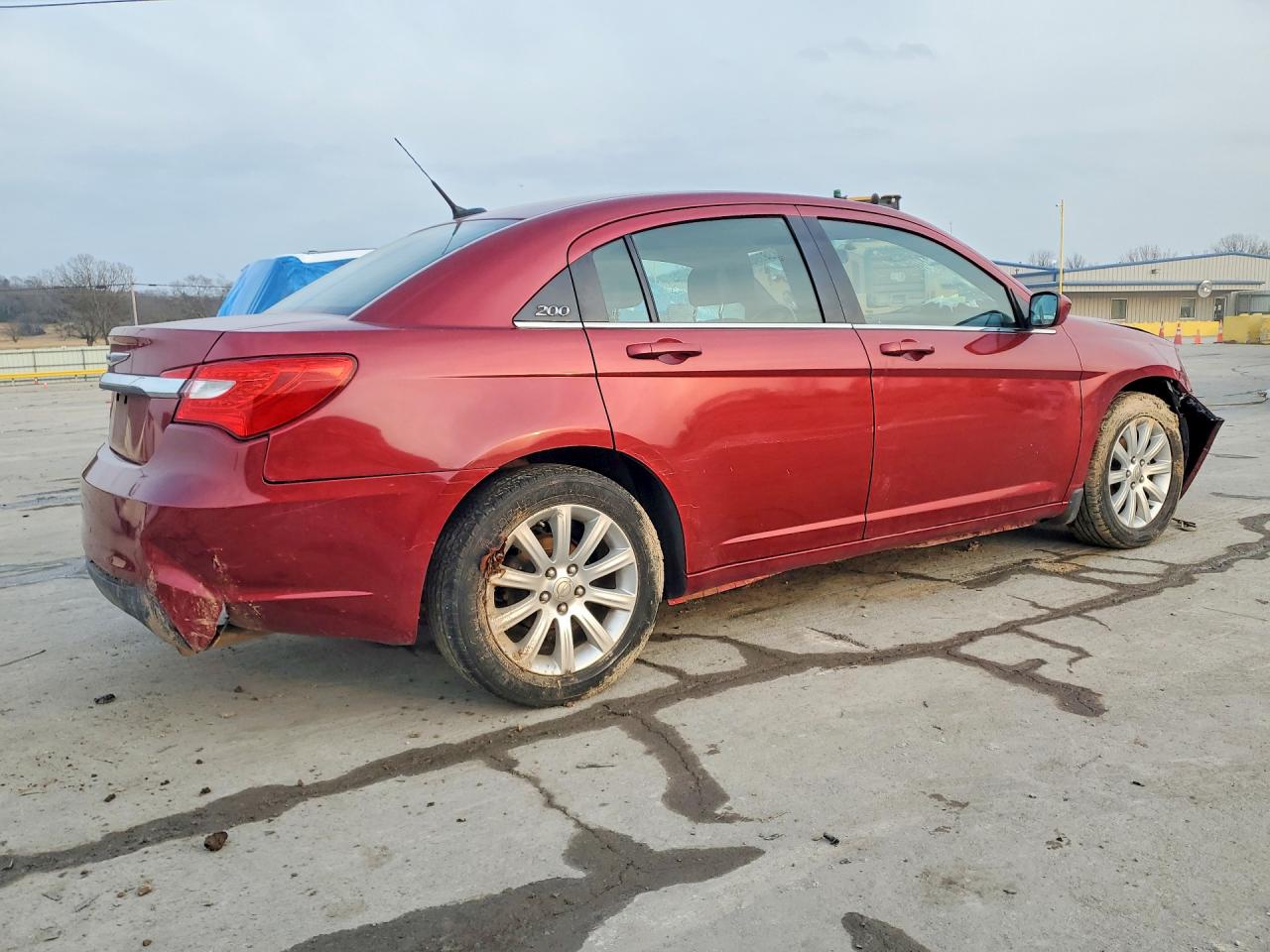 2011 Chrysler 200 Touring Red vin: 1C3BC1FB1BN526744