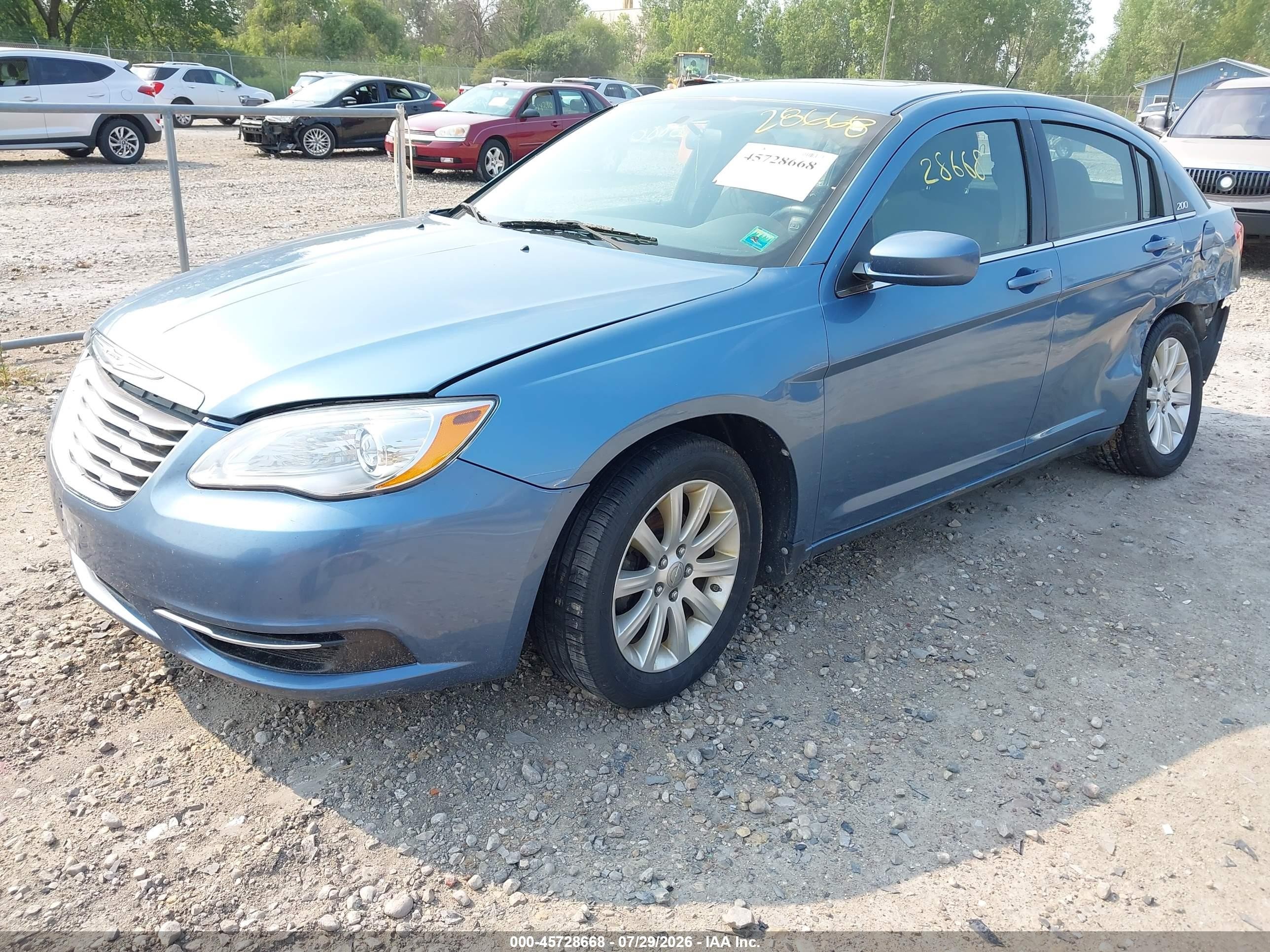 2011 Chrysler 200 Touring Blue vin: 1C3BC1FB5BN569287