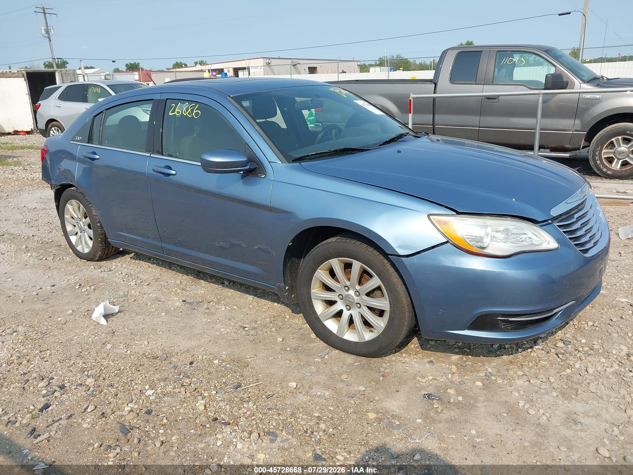 2011 Chrysler 200 Touring Blue vin: 1C3BC1FB5BN569287