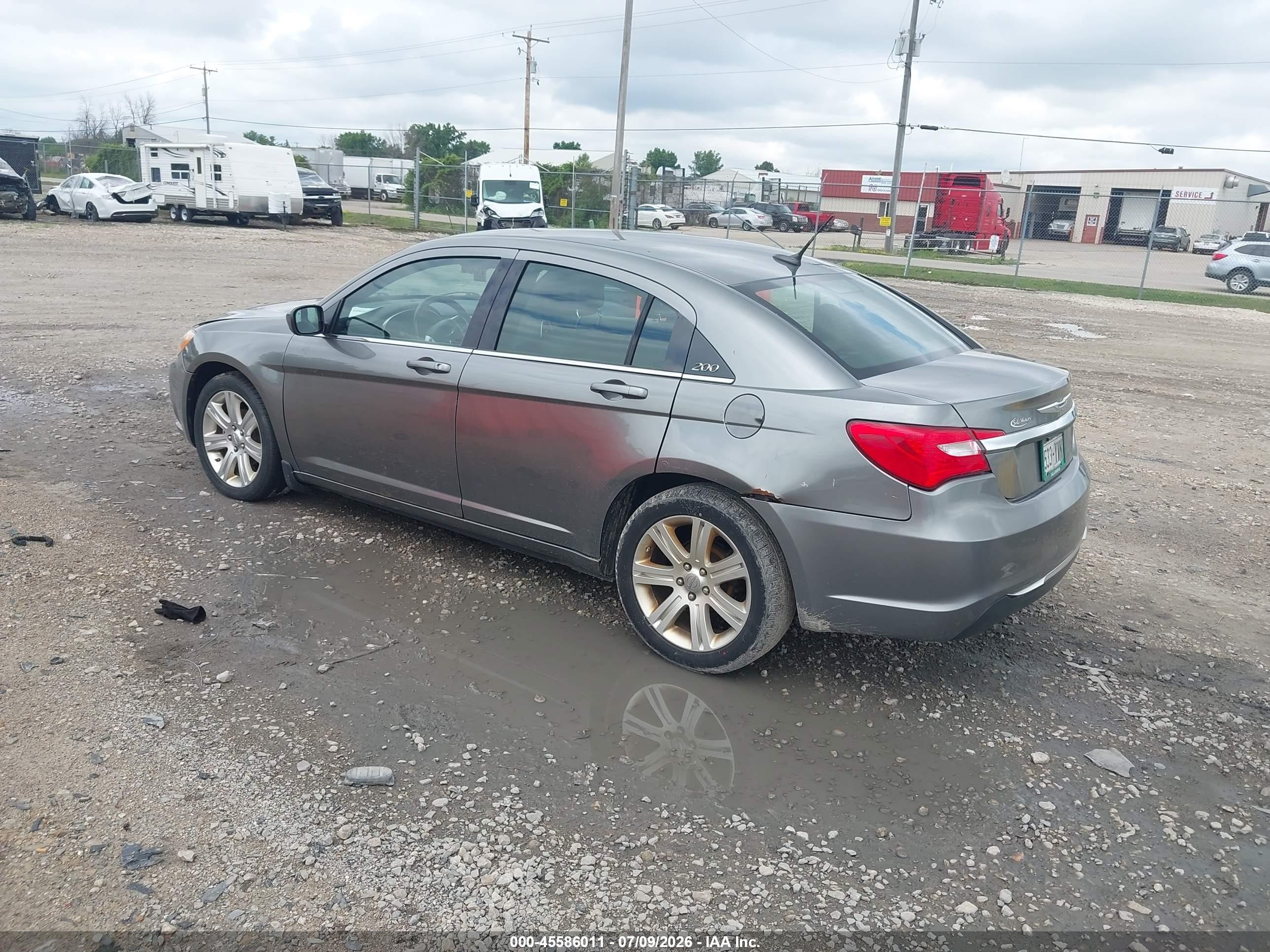 2011 Chrysler 200 Touring Gray vin: 1C3BC1FB6BN589905