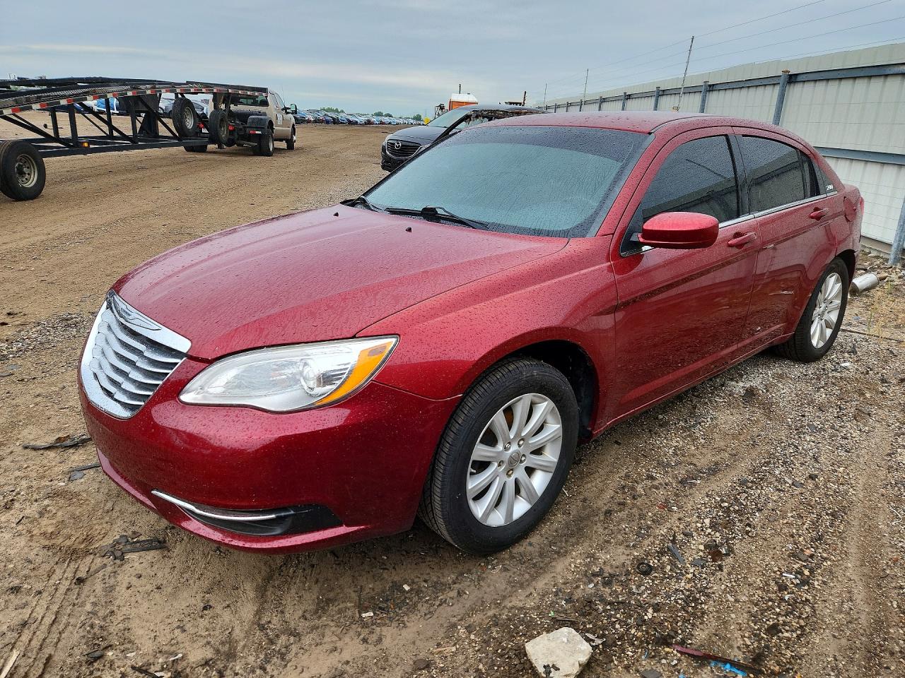 2011 Chrysler 200 Touring Red vin: 1C3BC1FB7BN600250