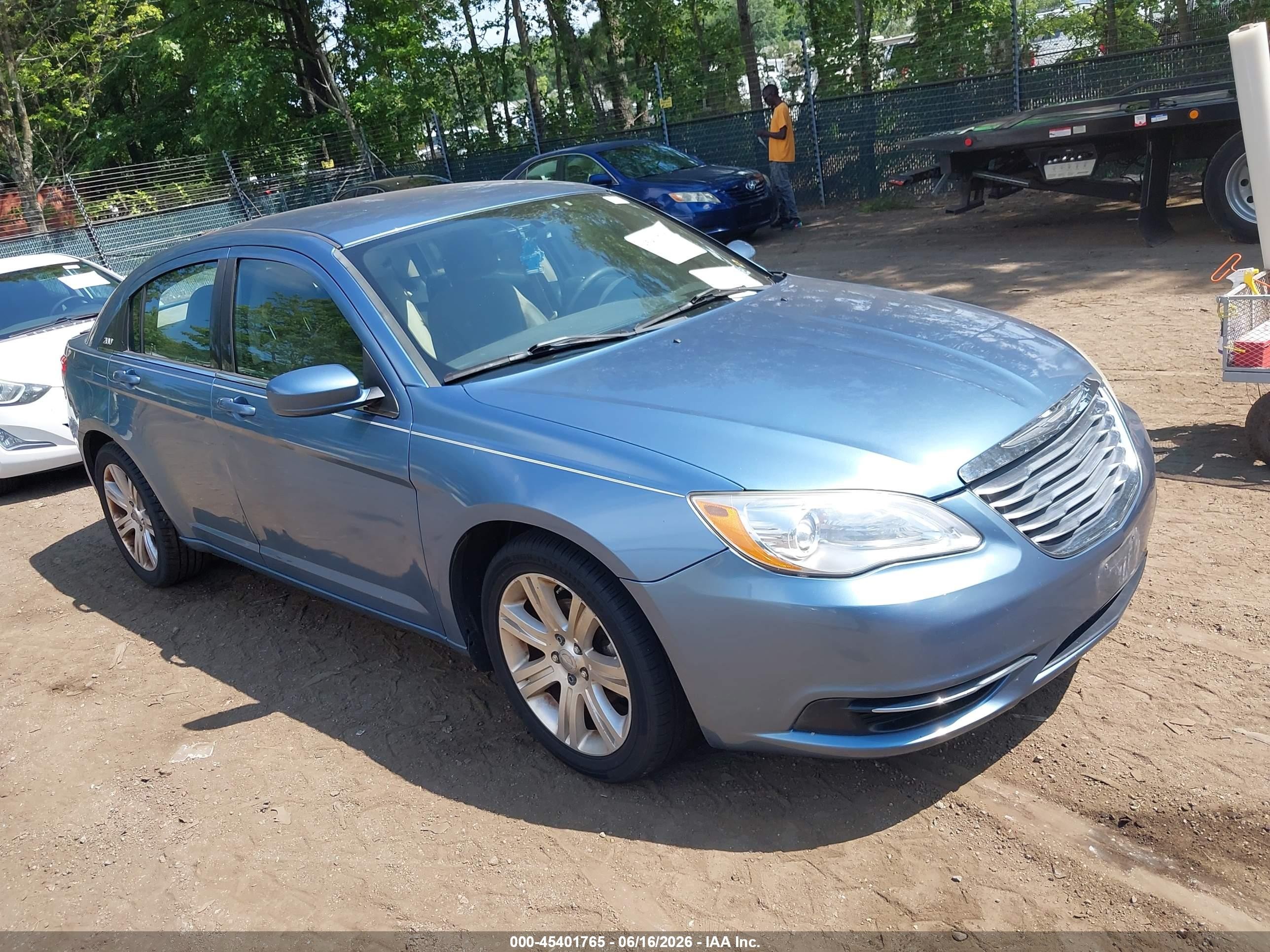 2011 Chrysler 200 Touring Light Blue vin: 1C3BC1FB7BN602399