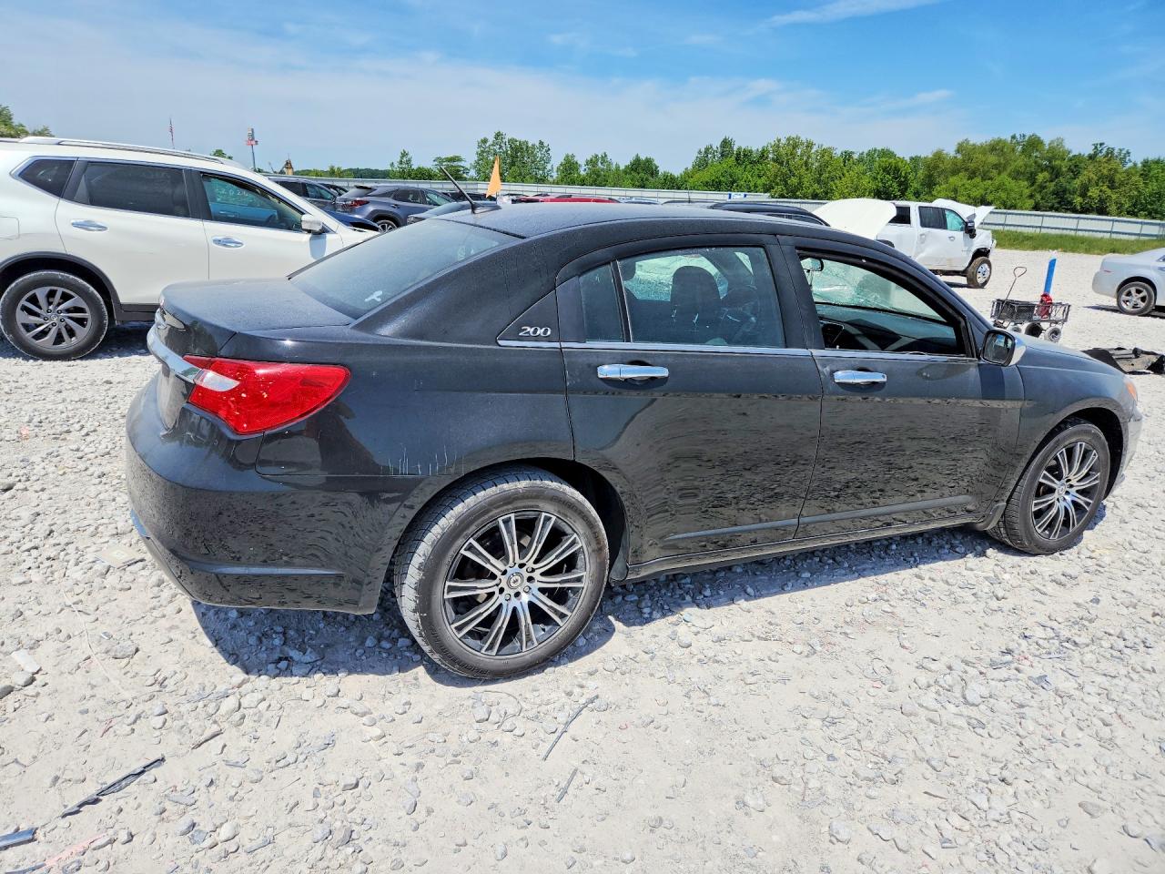 2011 Chrysler 200 Touring Black vin: 1C3BC1FB7BN625164