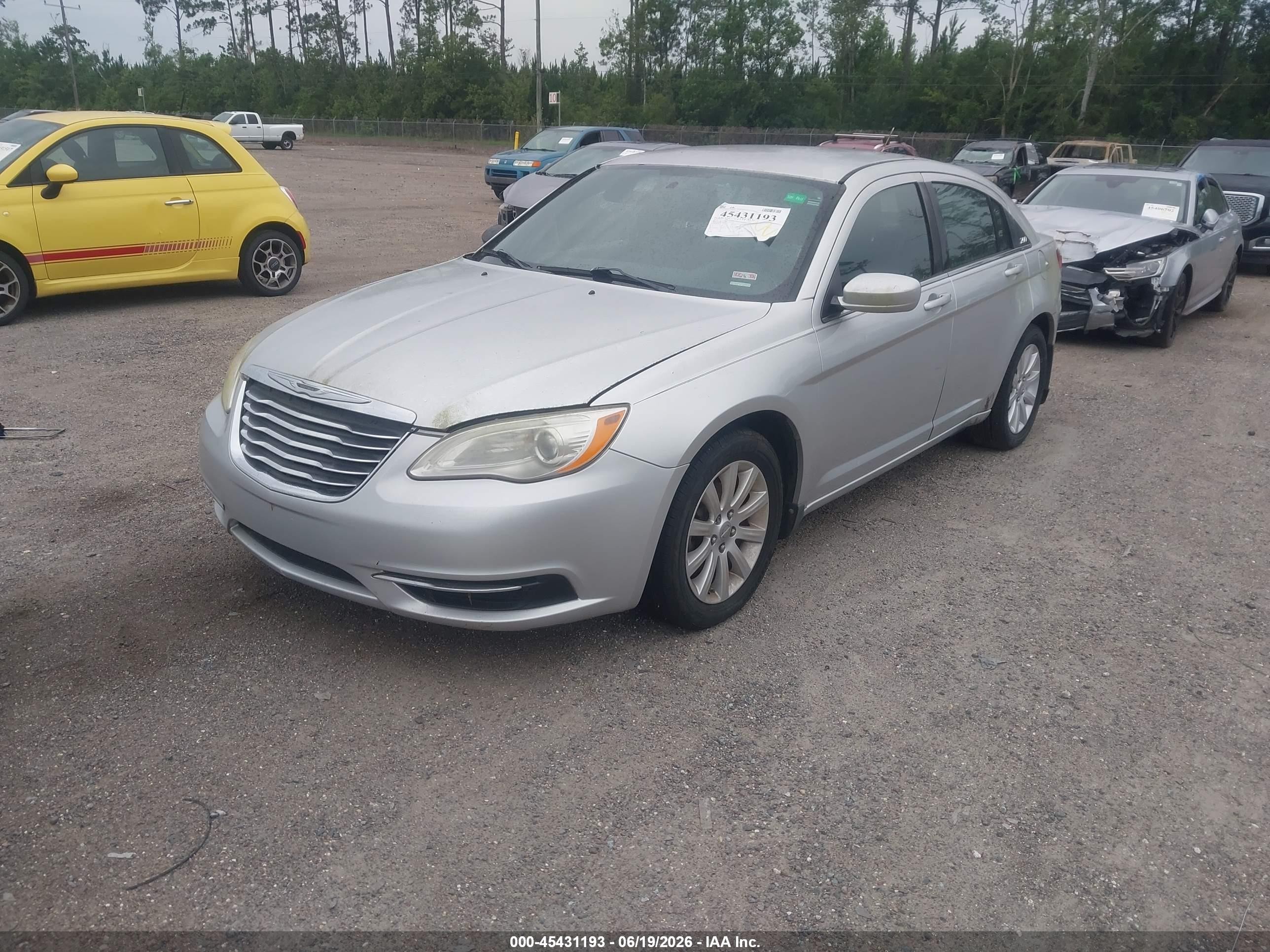 2011 Chrysler 200 Touring Silver vin: 1C3BC1FB9BN569230