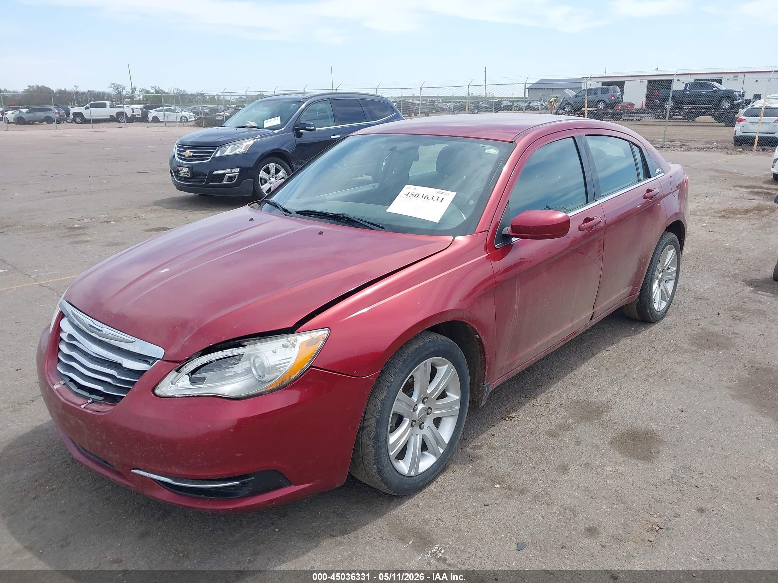 2011 Chrysler 200 Touring Red vin: 1C3BC1FG0BN600070