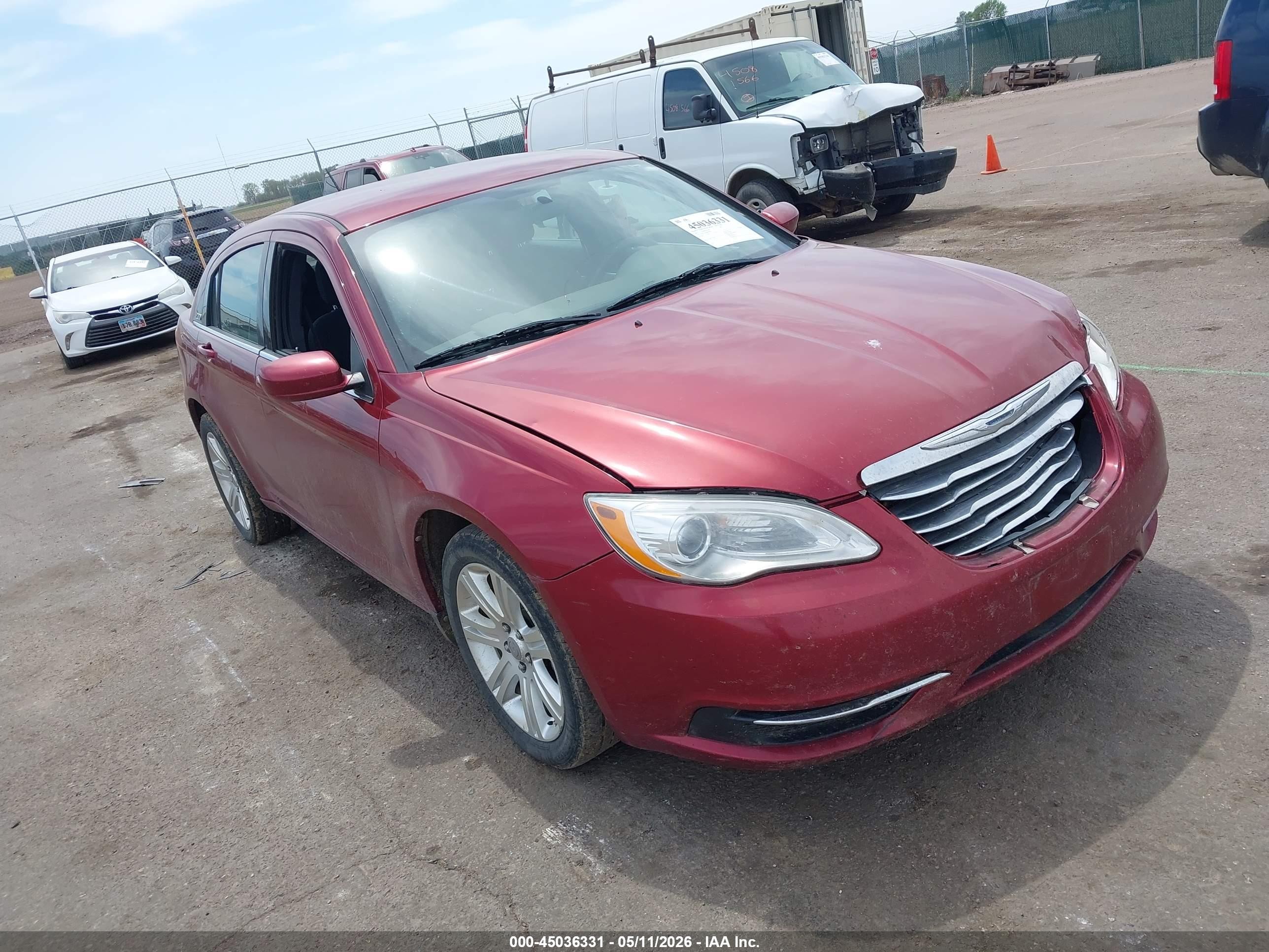 2011 Chrysler 200 Touring Red vin: 1C3BC1FG0BN600070