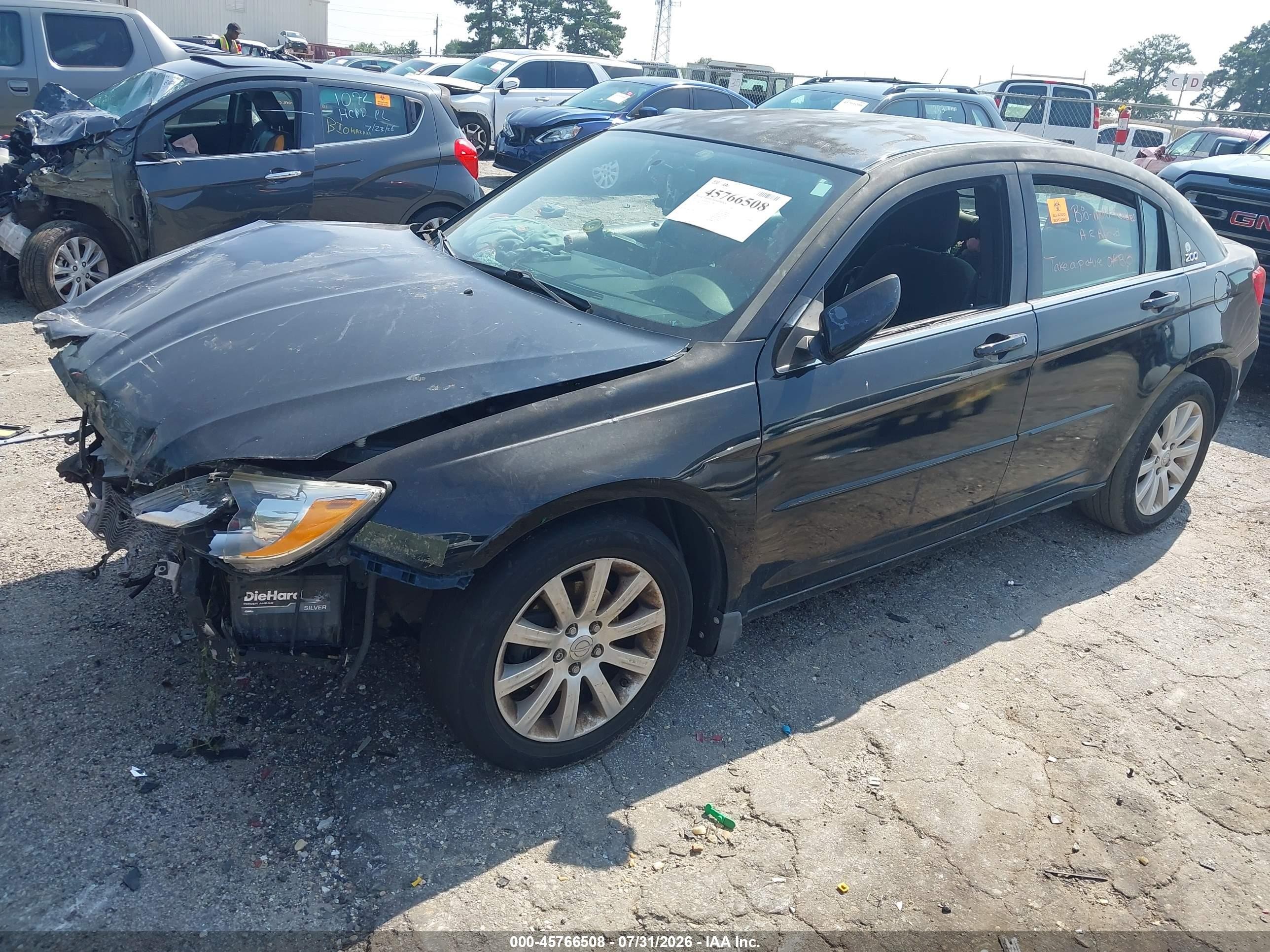 2011 Chrysler 200 Touring Черный vin: 1C3BC1FG3BN547333