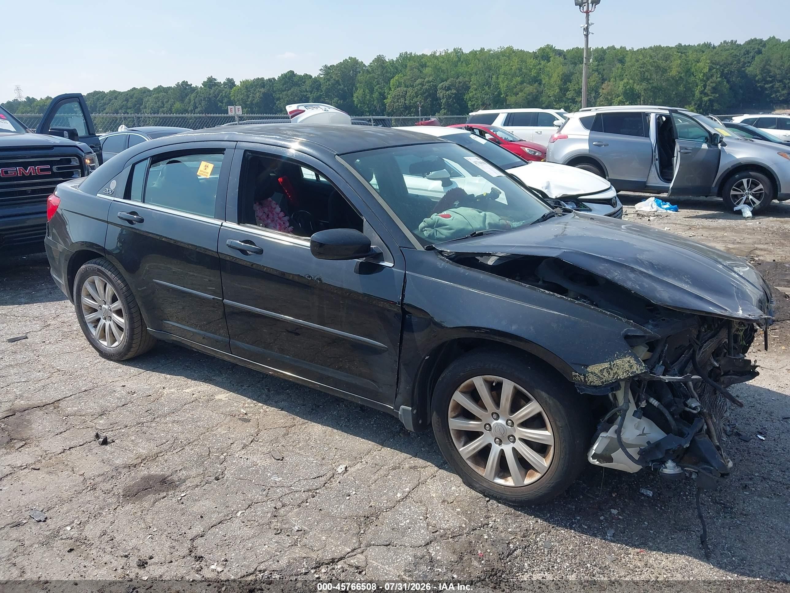 2011 Chrysler 200 Touring Черный vin: 1C3BC1FG3BN547333