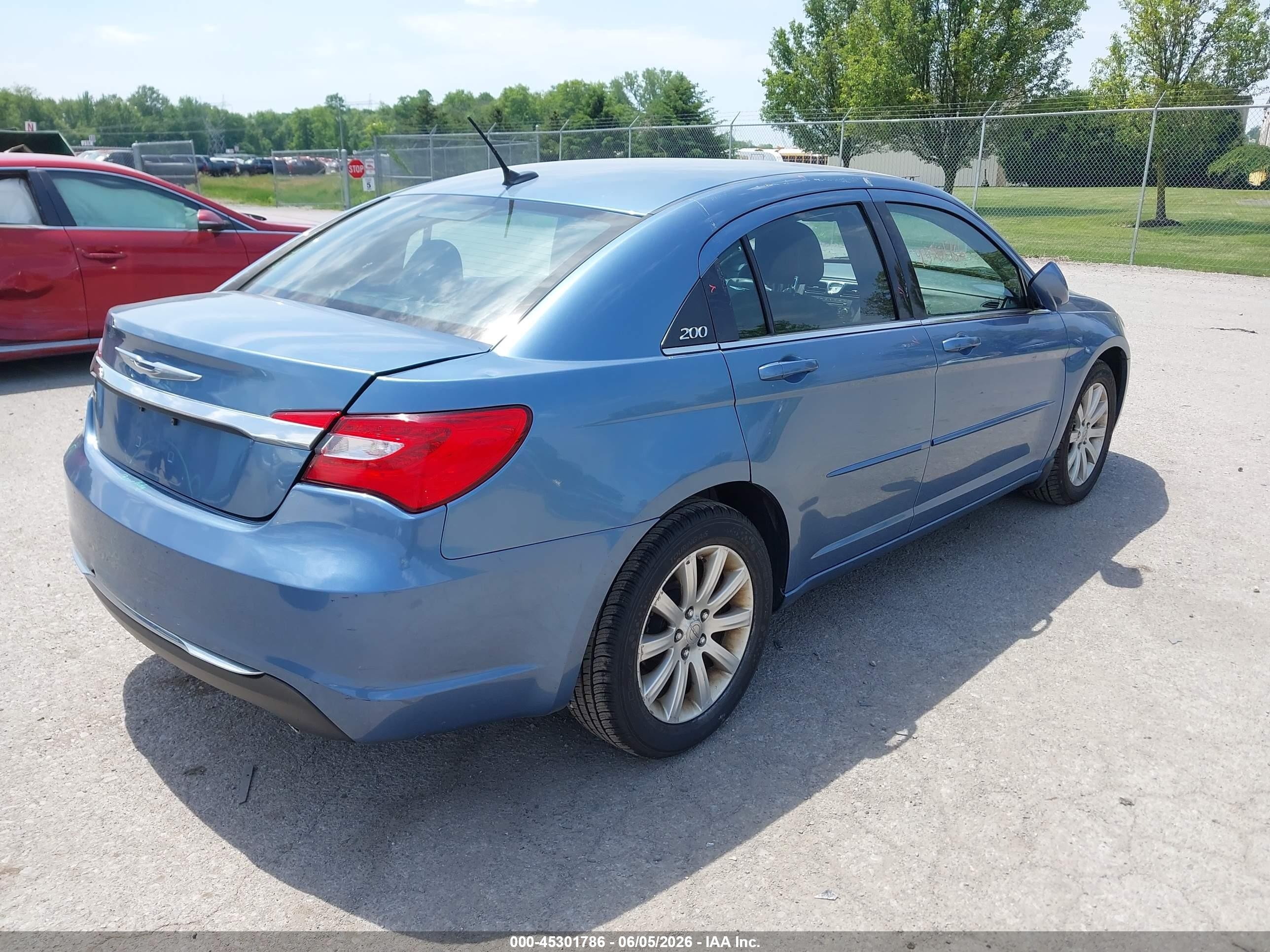 2011 Chrysler 200 Touring Blue vin: 1C3BC1FG4BN577425