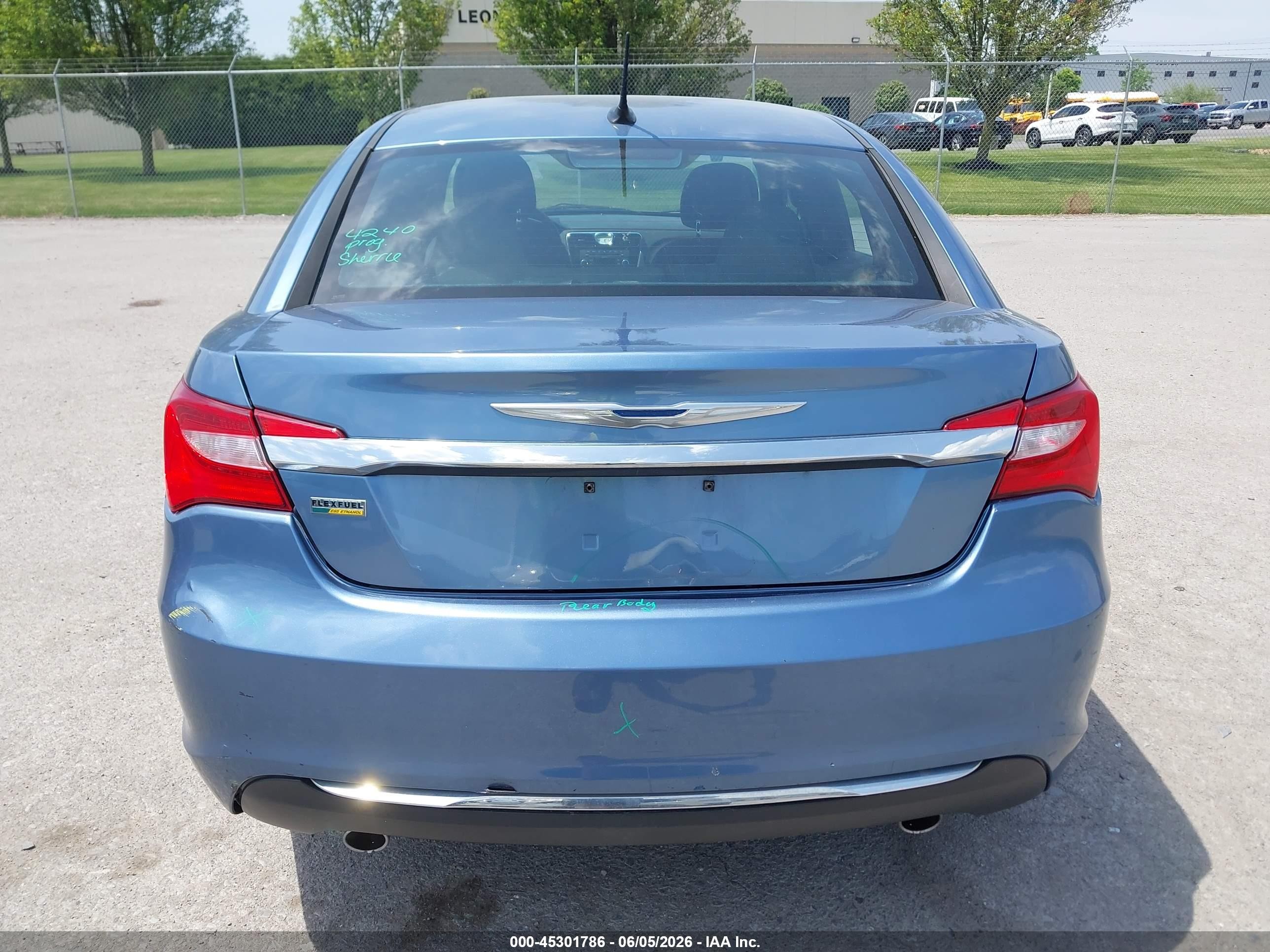 2011 Chrysler 200 Touring Blue vin: 1C3BC1FG4BN577425