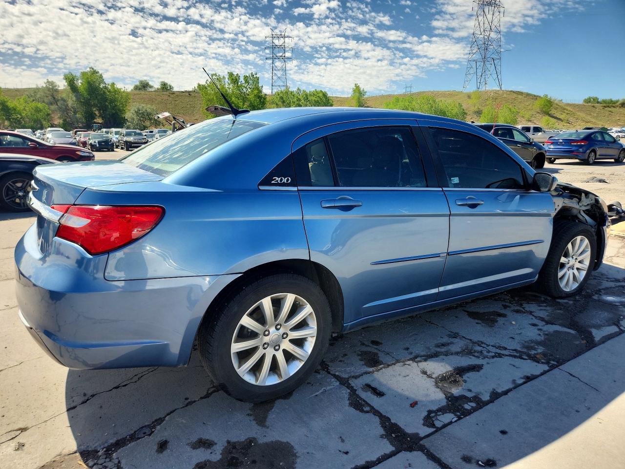 2011 Chrysler 200 Touring Blue vin: 1C3BC1FG7BN538506