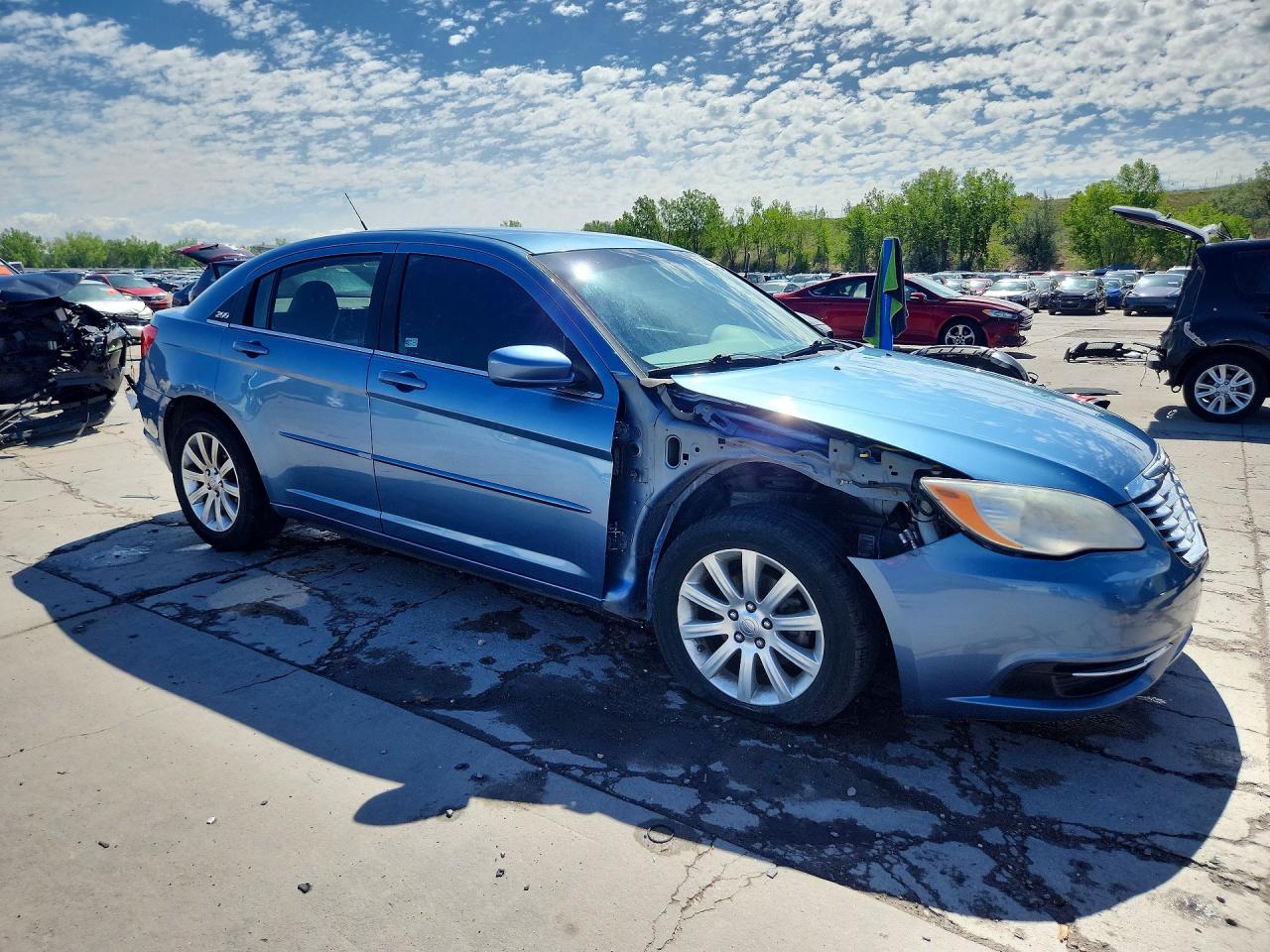2011 Chrysler 200 Touring Blue vin: 1C3BC1FG7BN538506