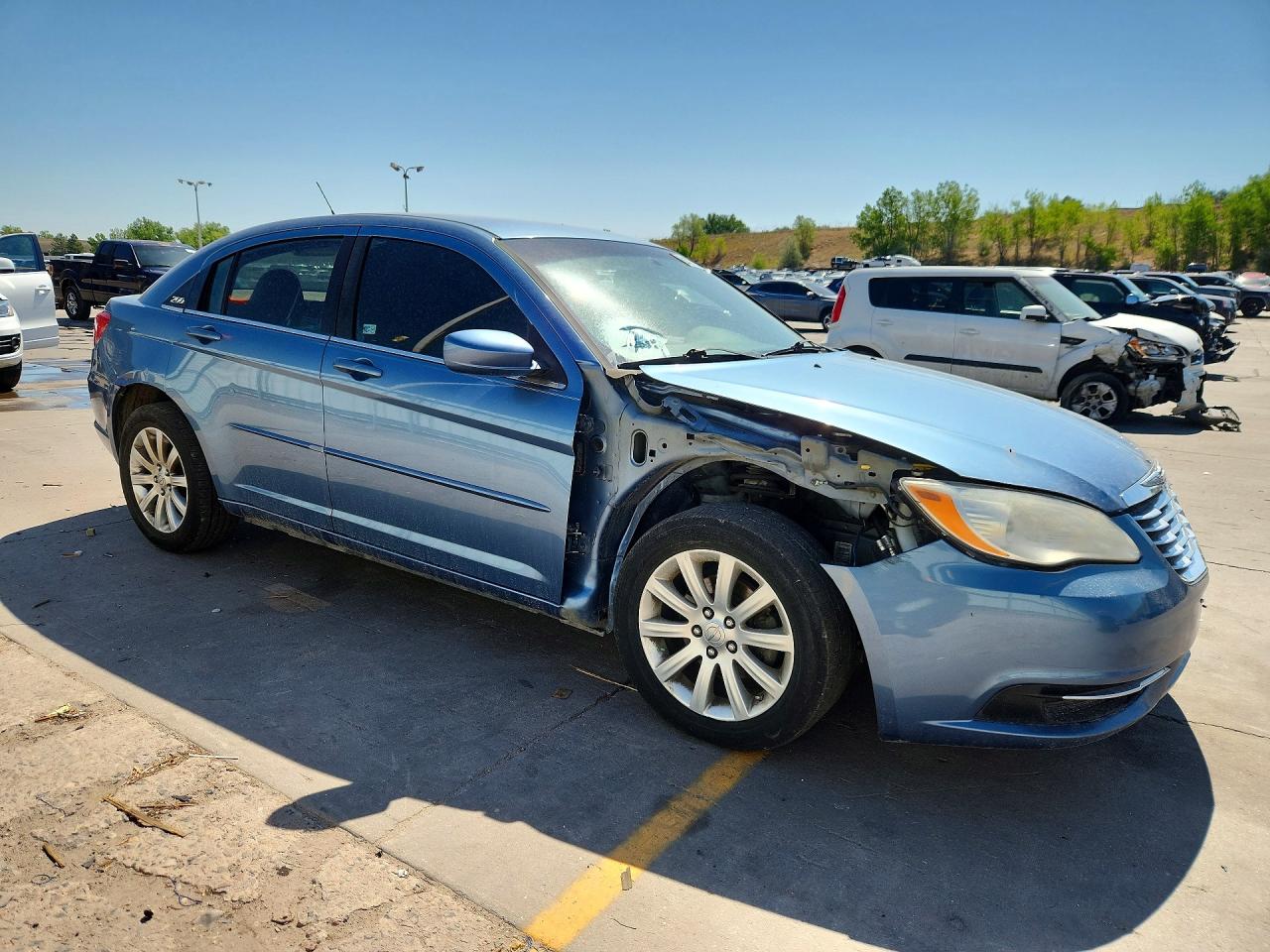 2011 Chrysler 200 Touring Синий vin: 1C3BC1FG7BN538506