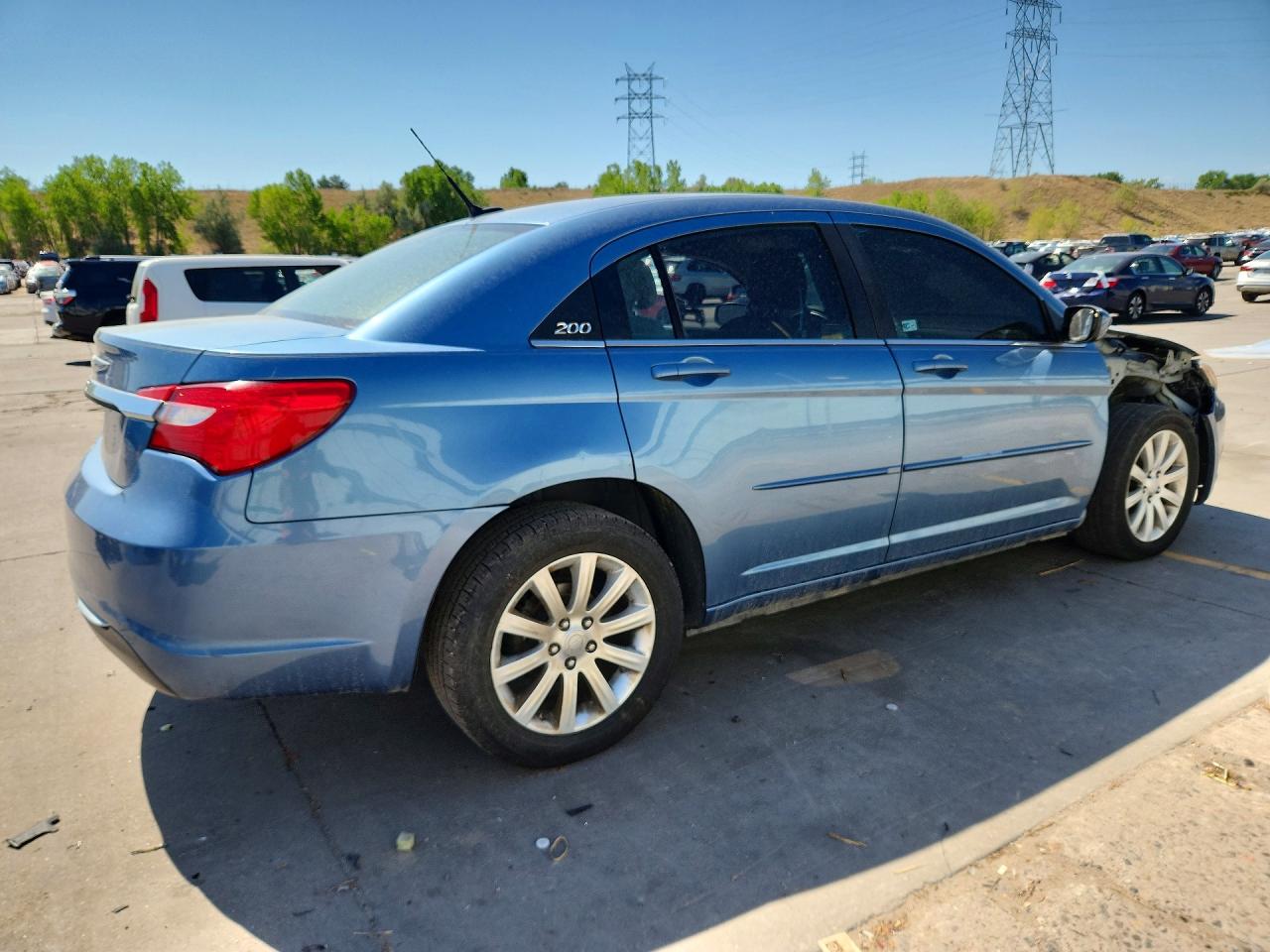 2011 Chrysler 200 Touring Синий vin: 1C3BC1FG7BN538506