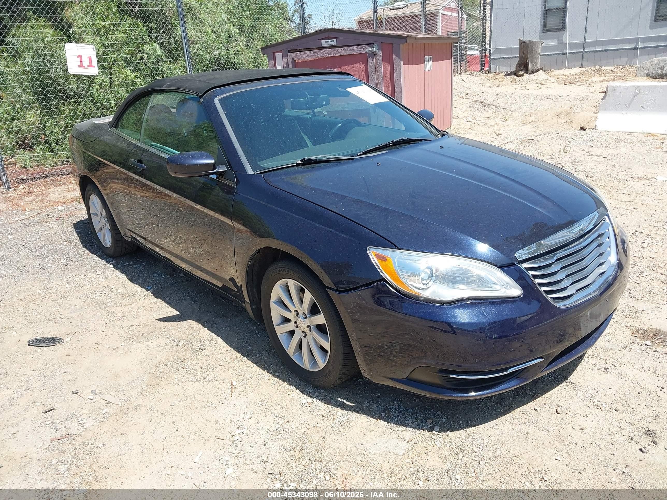 2011 Chrysler 200 Touring Blue vin: 1C3BC2EB4BN530231