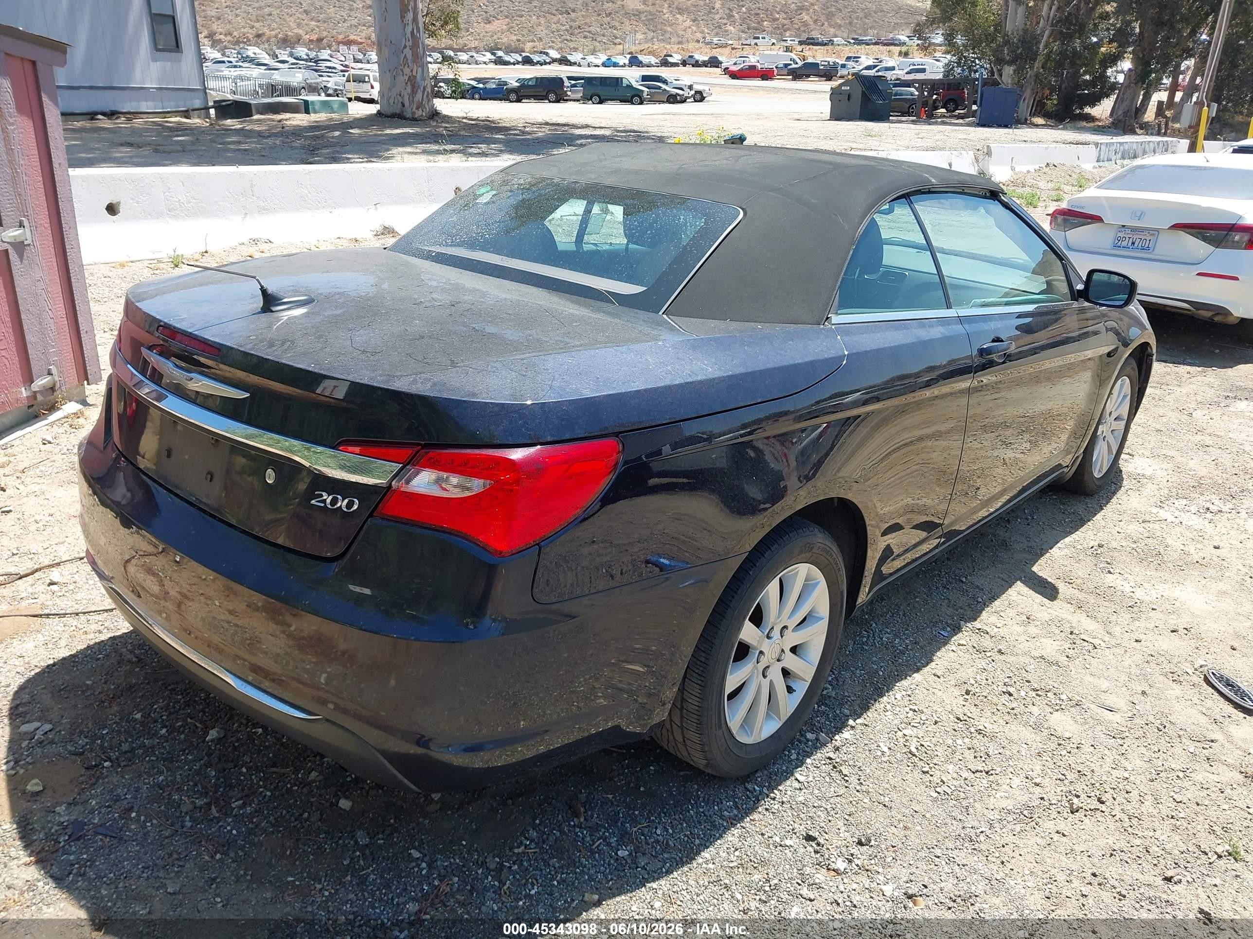 2011 Chrysler 200 Touring Blue vin: 1C3BC2EB4BN530231