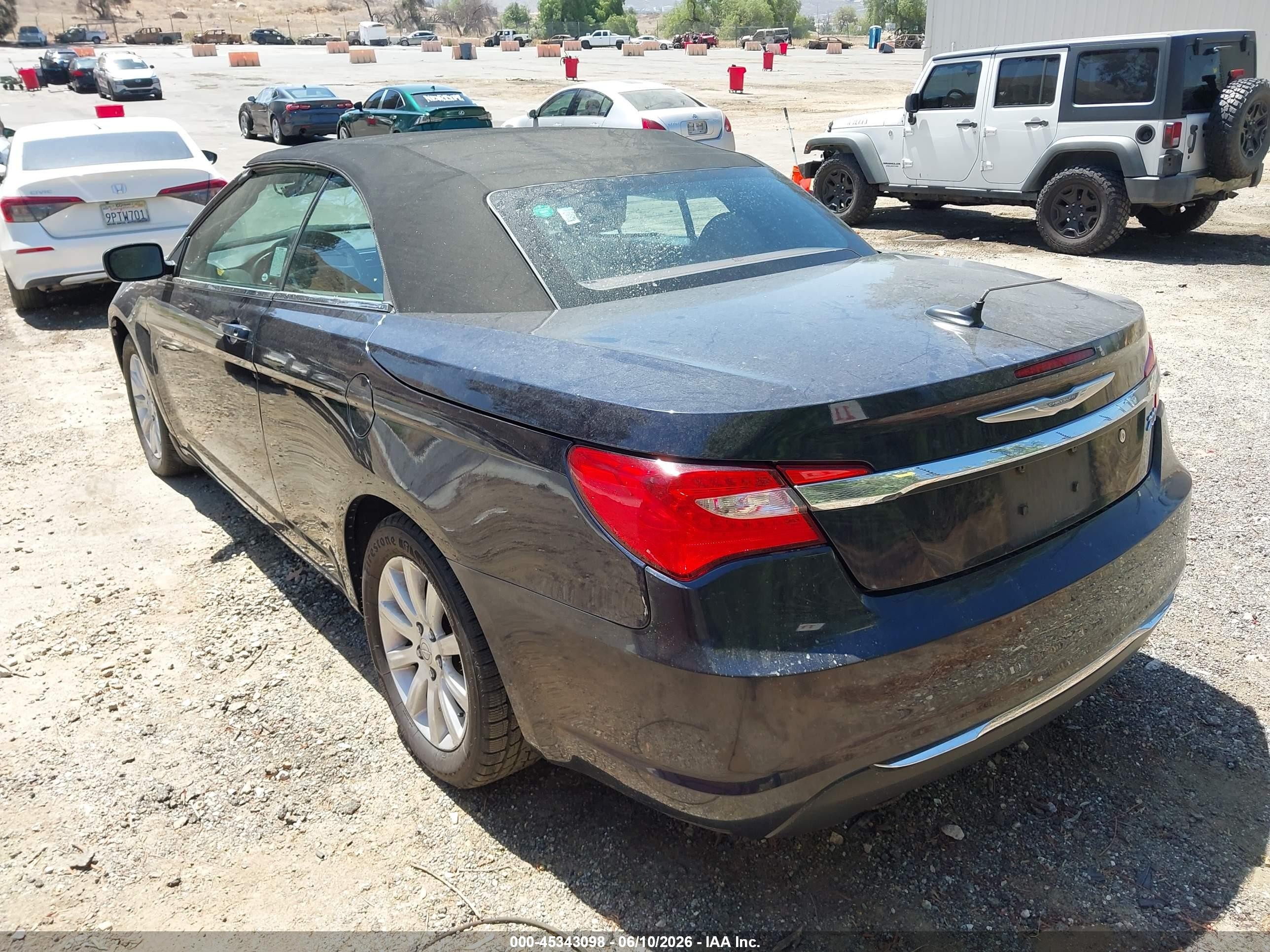 2011 Chrysler 200 Touring Blue vin: 1C3BC2EB4BN530231