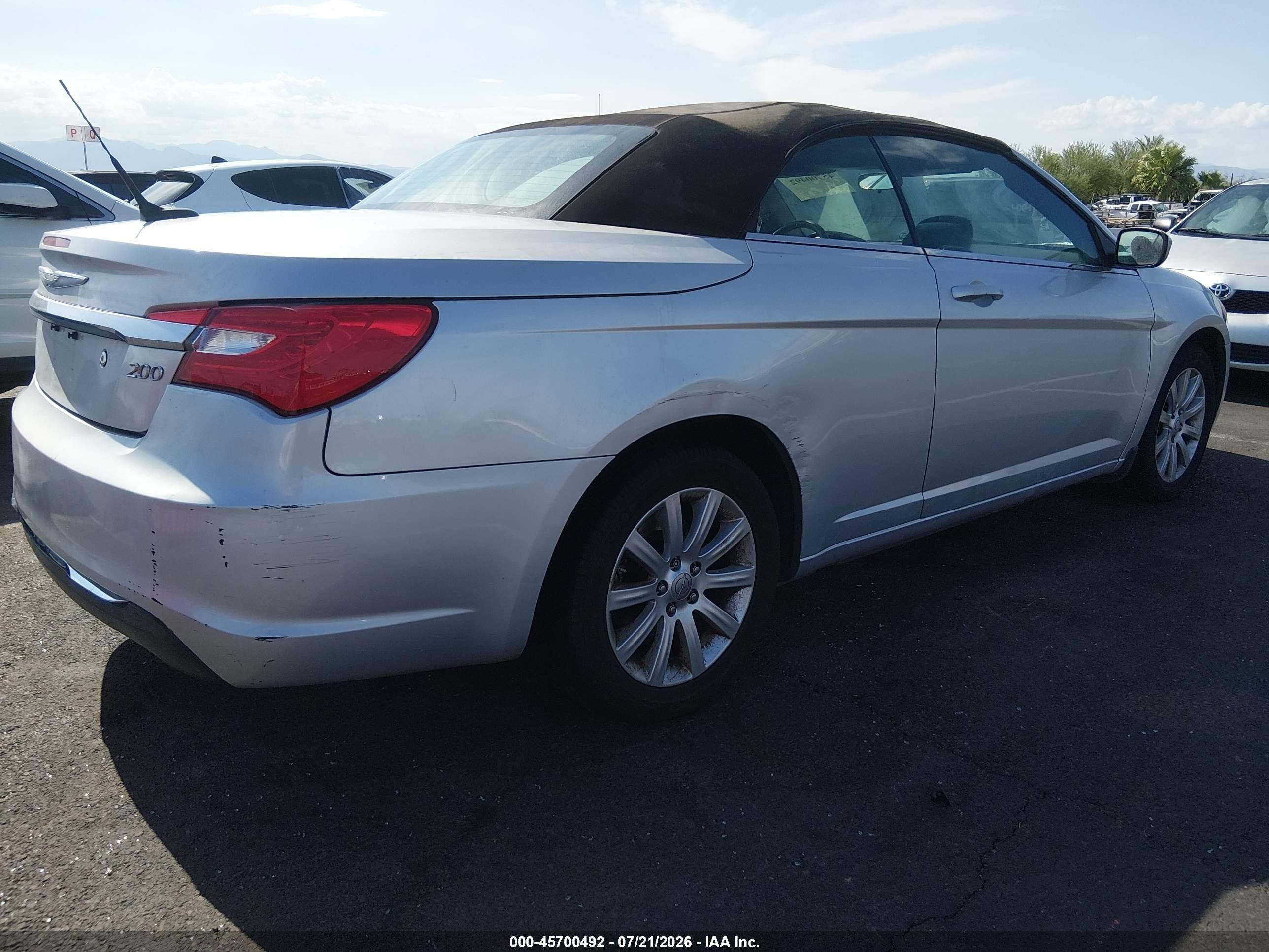 2011 Chrysler 200 Touring Silver vin: 1C3BC2EB5BN532487