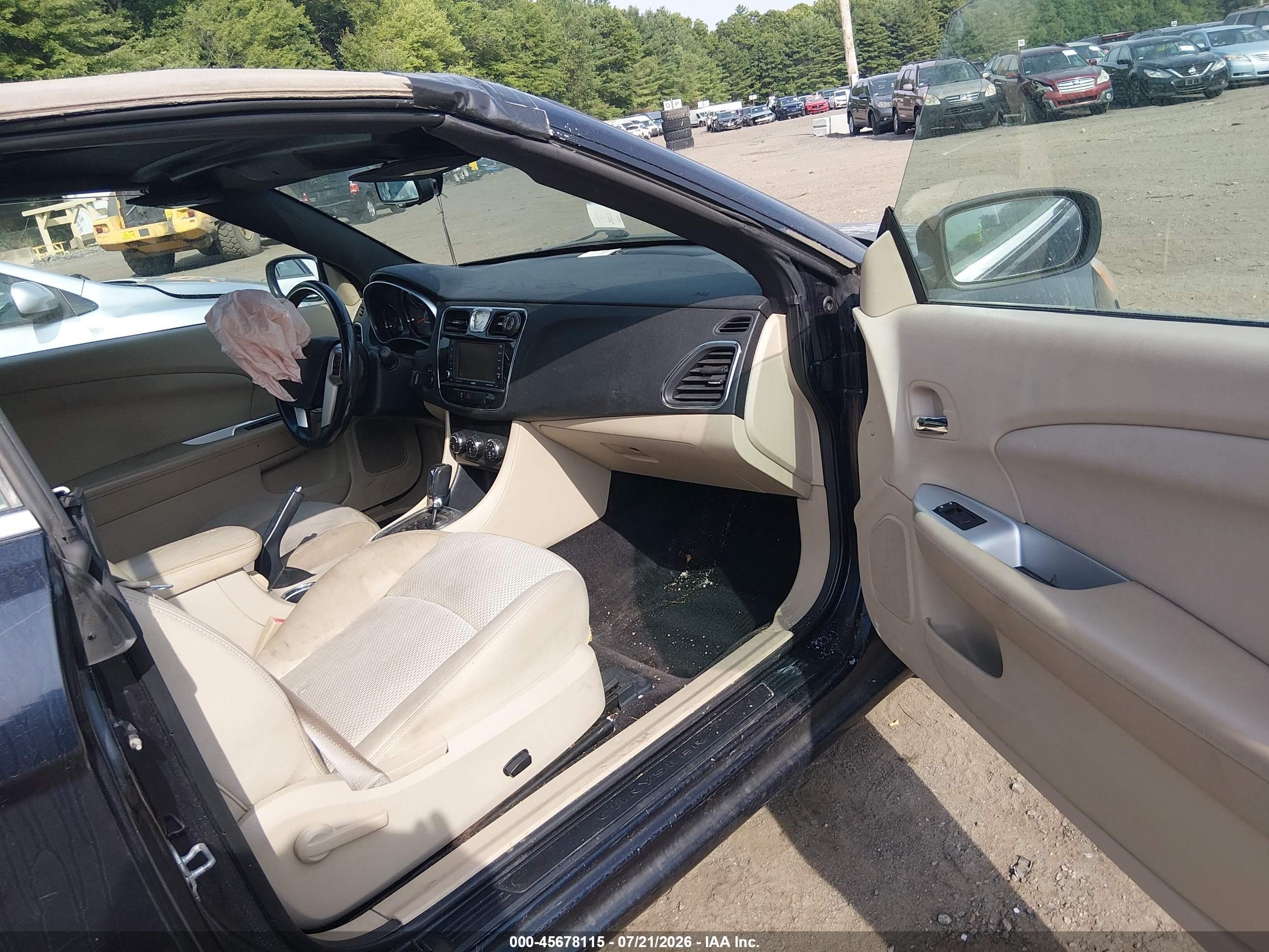 2011 Chrysler 200 Touring Синий vin: 1C3BC2EG1BN531588