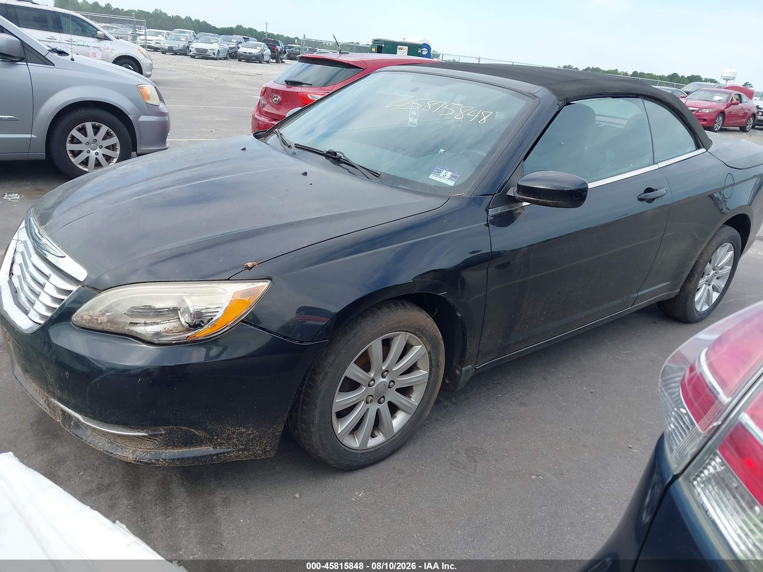 2011 Chrysler 200 Touring Black vin: 1C3BC2EG4BN529818