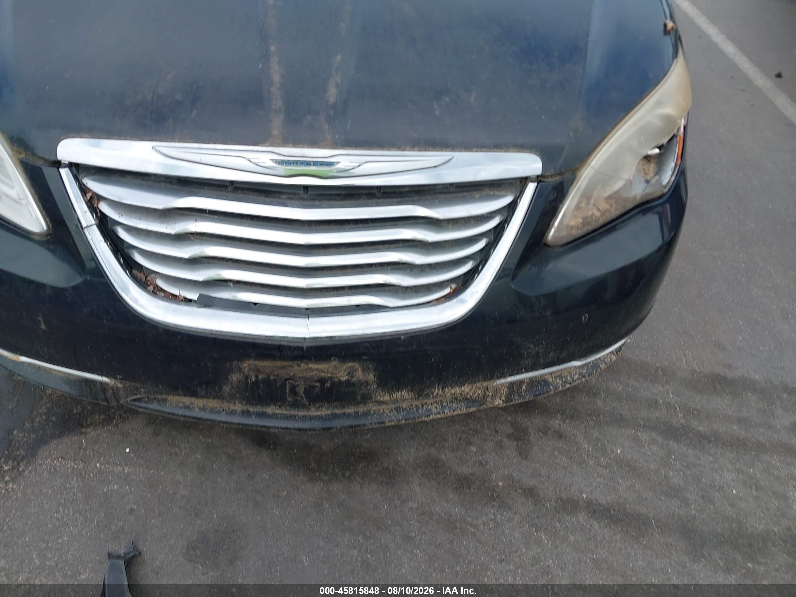 2011 Chrysler 200 Touring Black vin: 1C3BC2EG4BN529818