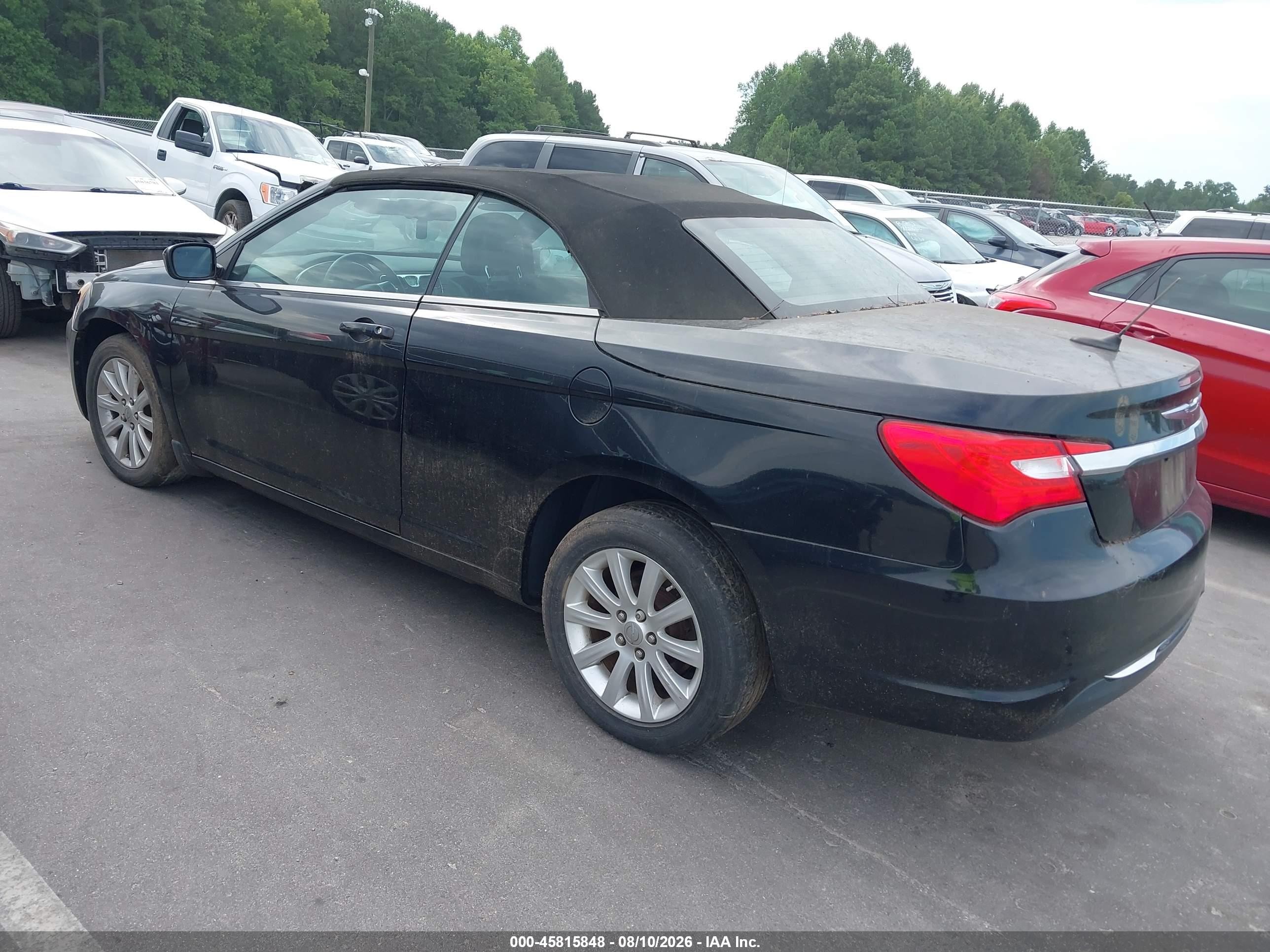 2011 Chrysler 200 Touring Black vin: 1C3BC2EG4BN529818