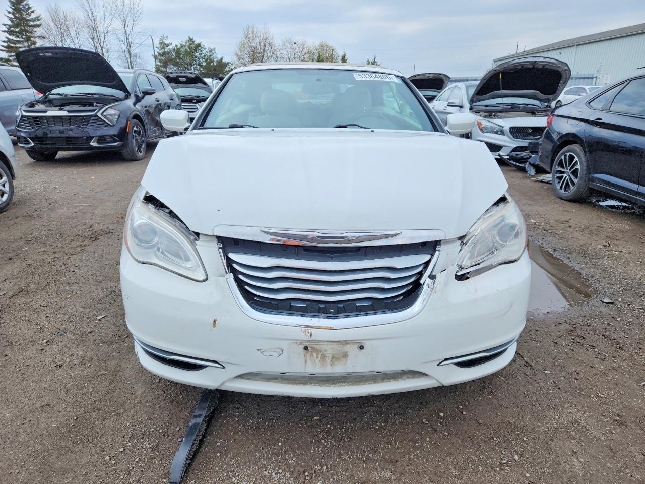 2011 Chrysler 200 Touring White vin: 1C3BC2EG5BN549687