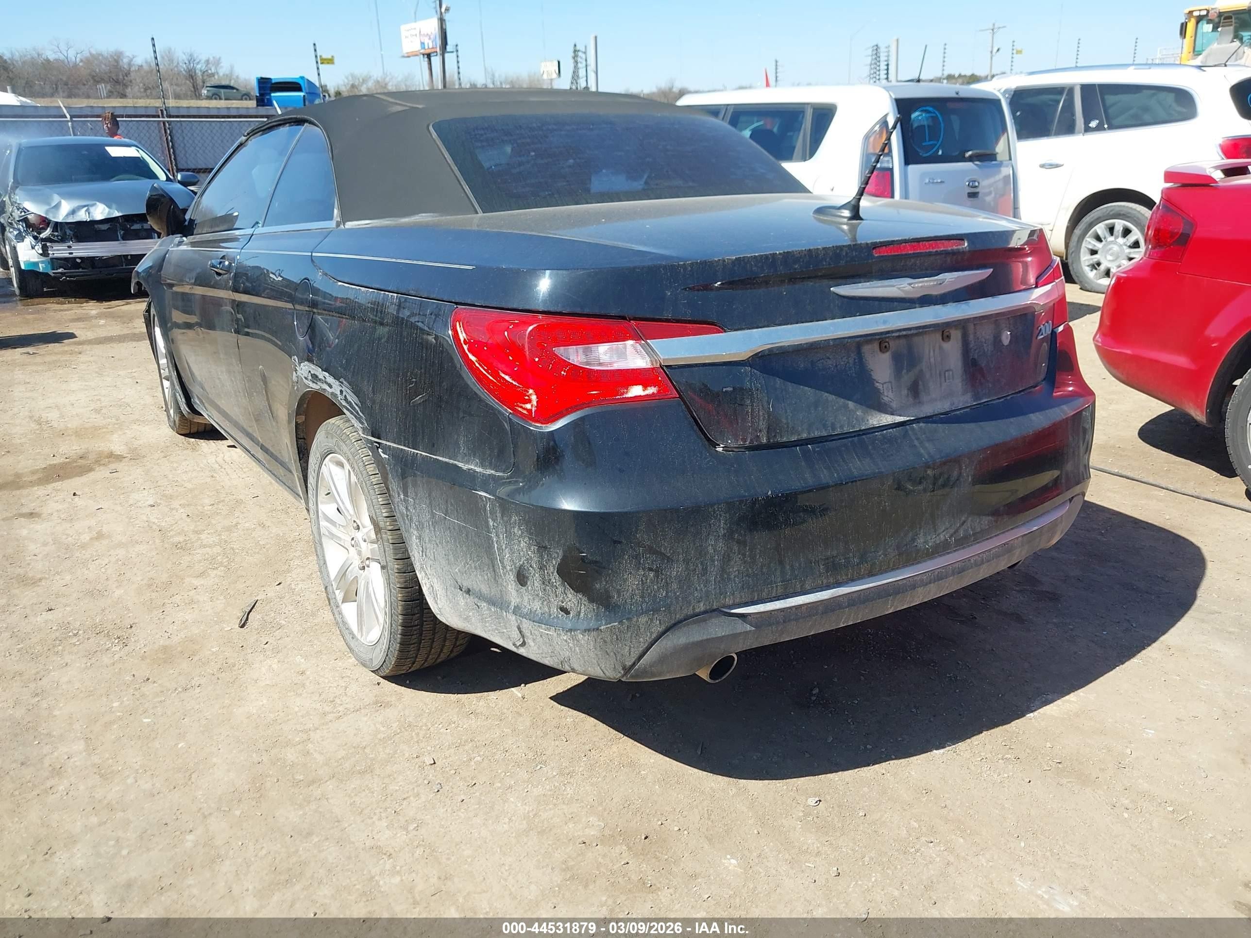 2011 Chrysler 200 Touring Black vin: 1C3BC2EG7BN620503