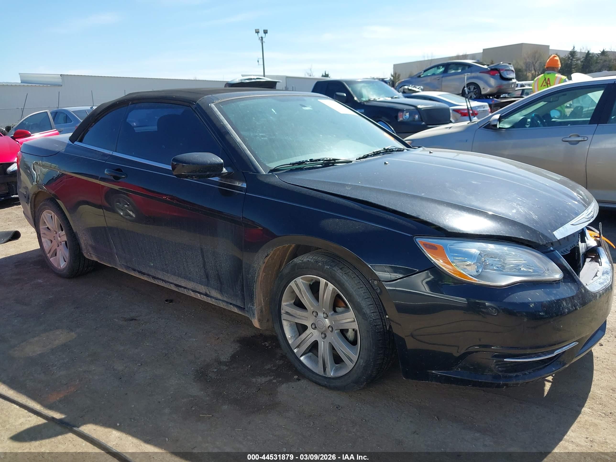 2011 Chrysler 200 Touring Black vin: 1C3BC2EG7BN620503