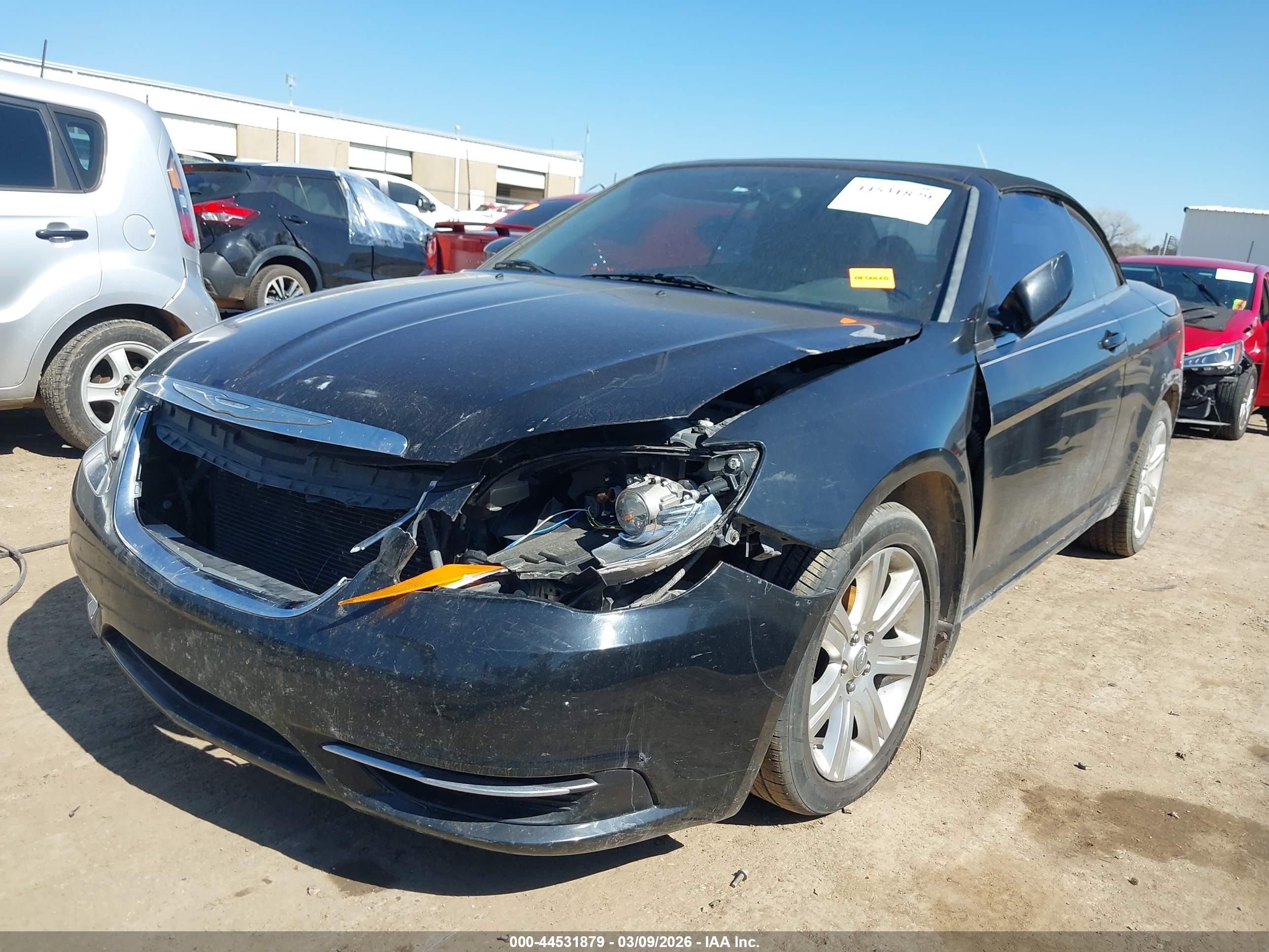2011 Chrysler 200 Touring Black vin: 1C3BC2EG7BN620503