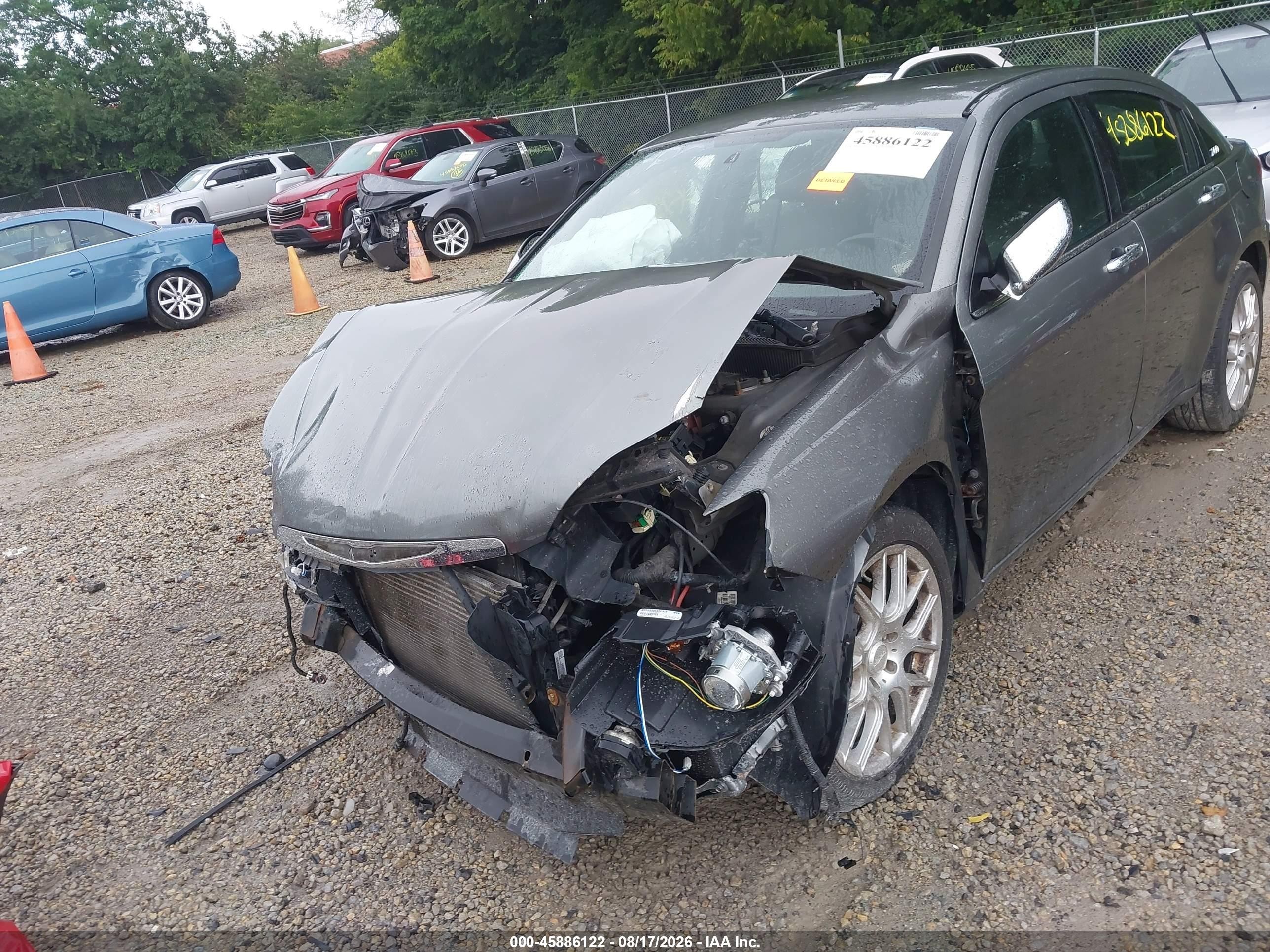 2011 Chrysler 200 Limited Gray vin: 1C3BC2FB0BN582373