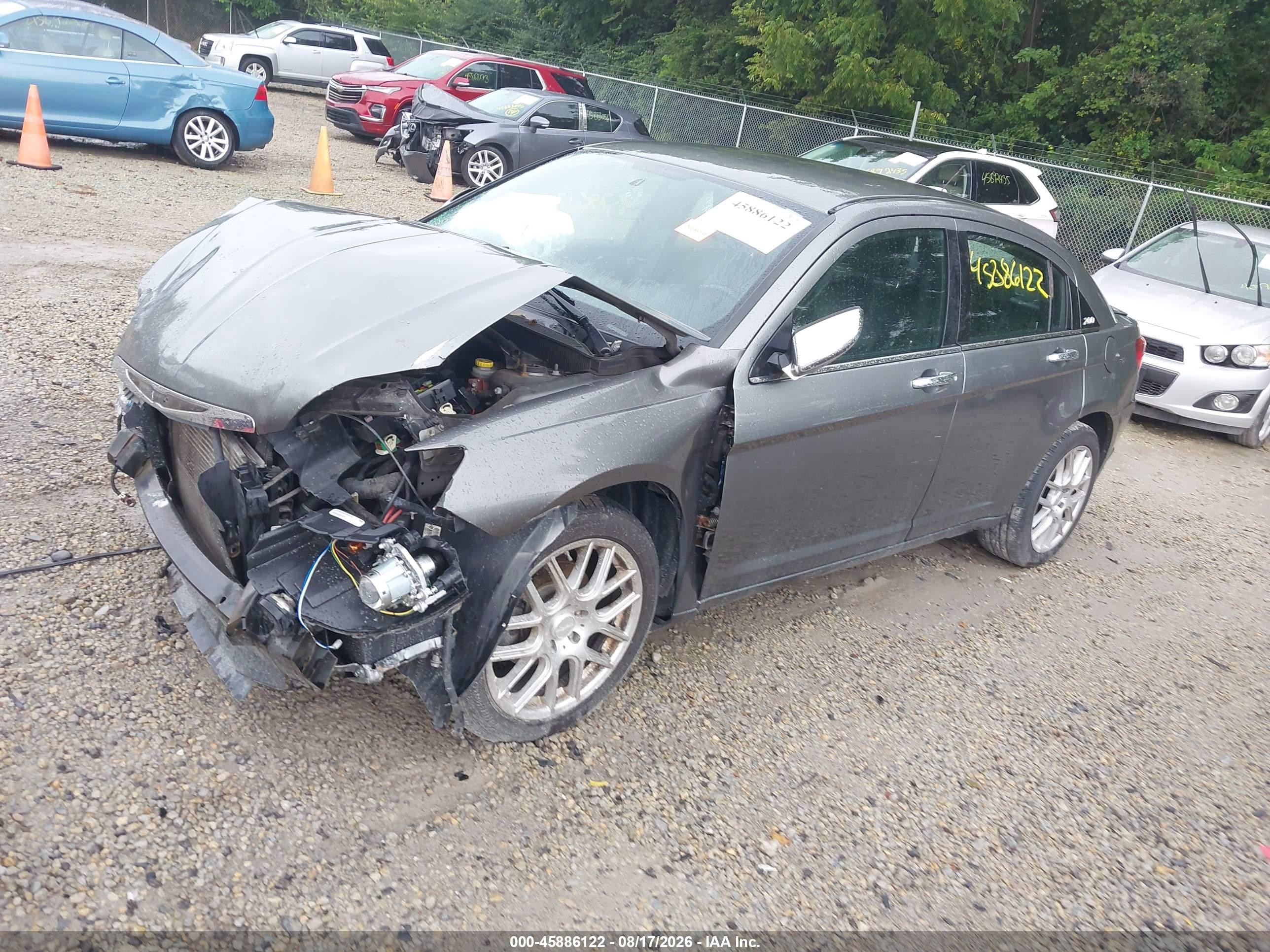 2011 Chrysler 200 Limited Gray vin: 1C3BC2FB0BN582373