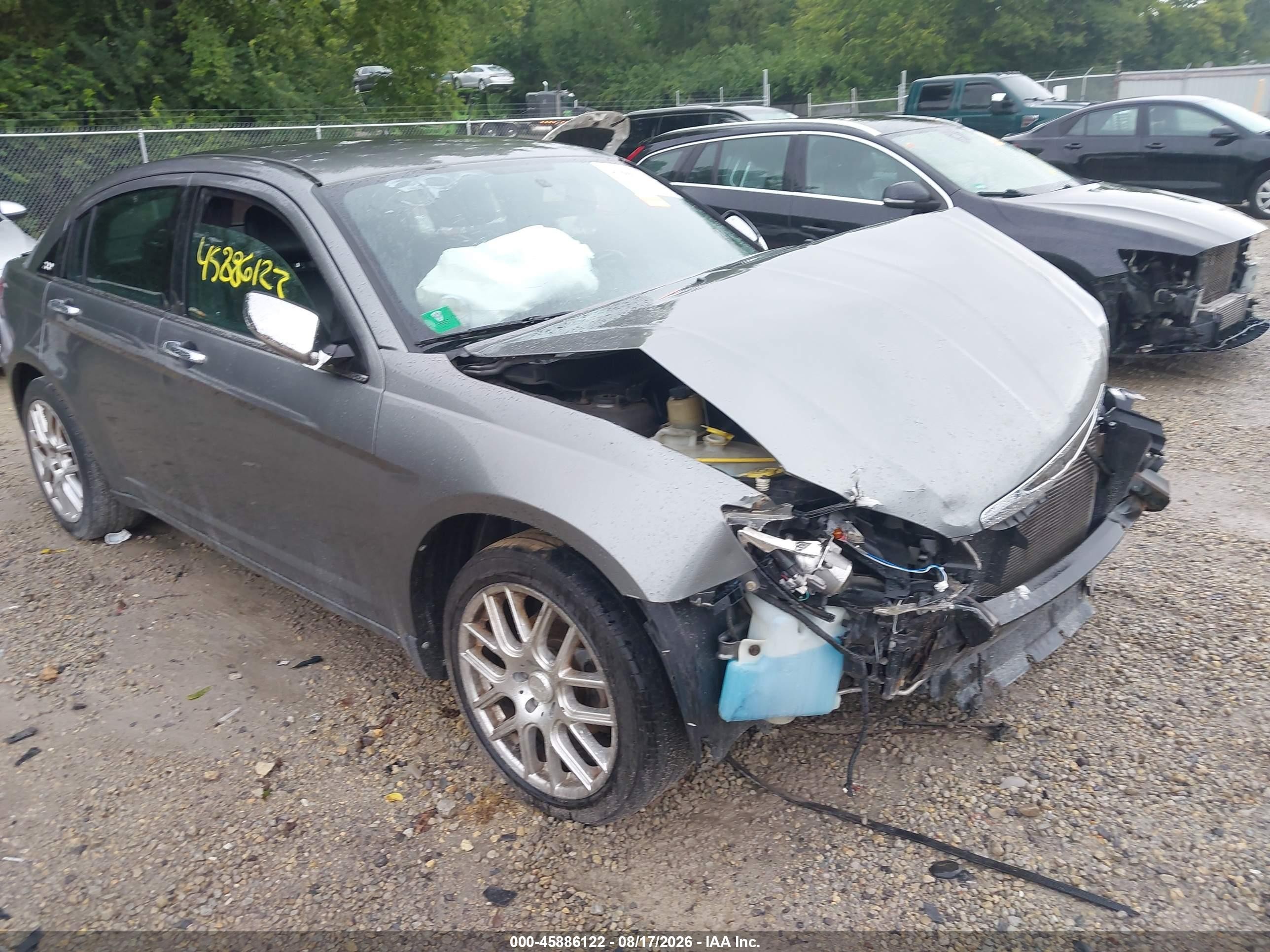 2011 Chrysler 200 Limited Gray vin: 1C3BC2FB0BN582373