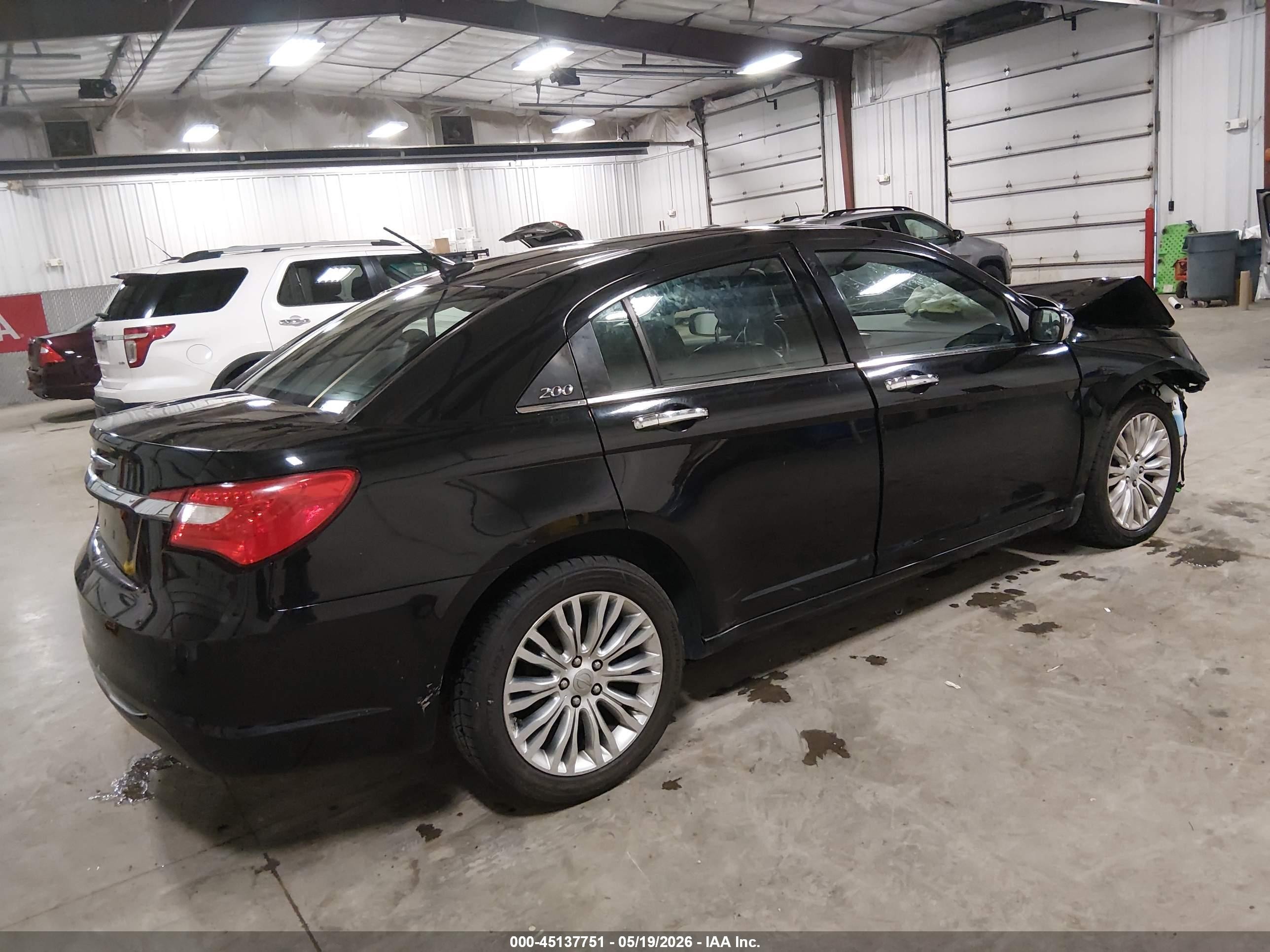 2011 Chrysler 200 Limited Black vin: 1C3BC2FB0BN616098