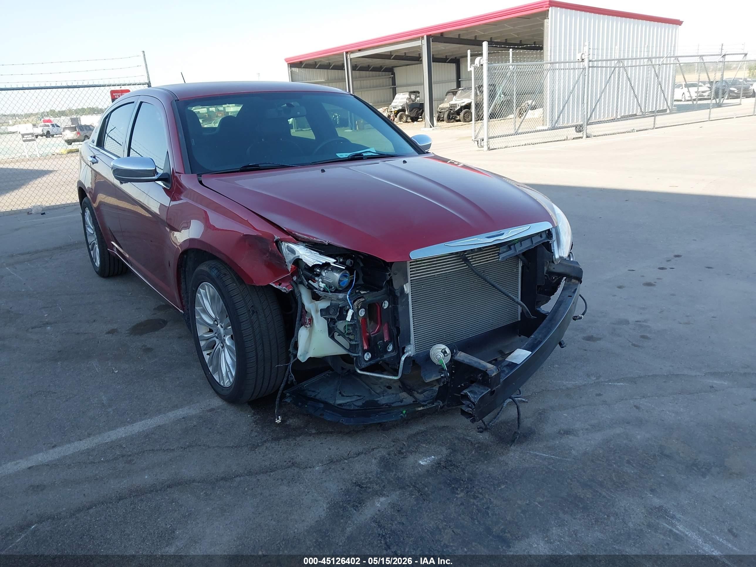 2011 Chrysler 200 Limited Красный vin: 1C3BC2FB3BN583307