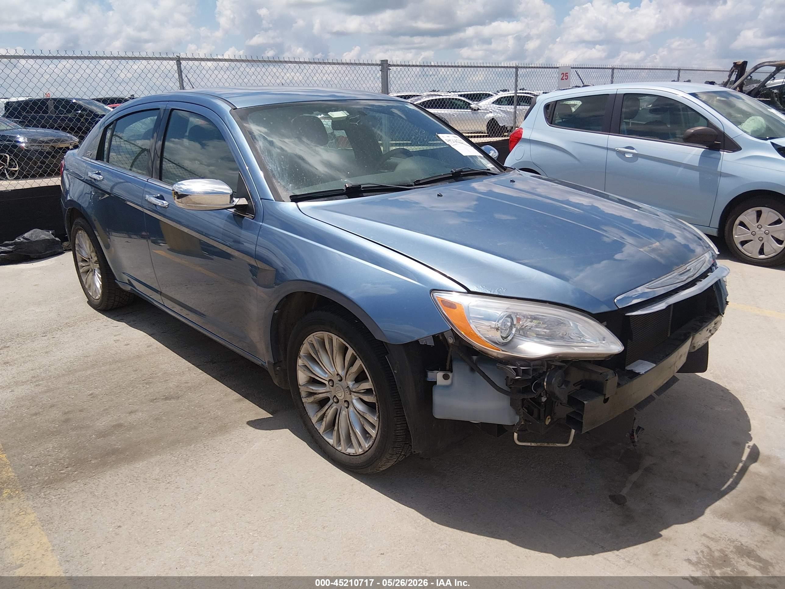 2011 Chrysler 200 Limited Blue vin: 1C3BC2FB7BN551380
