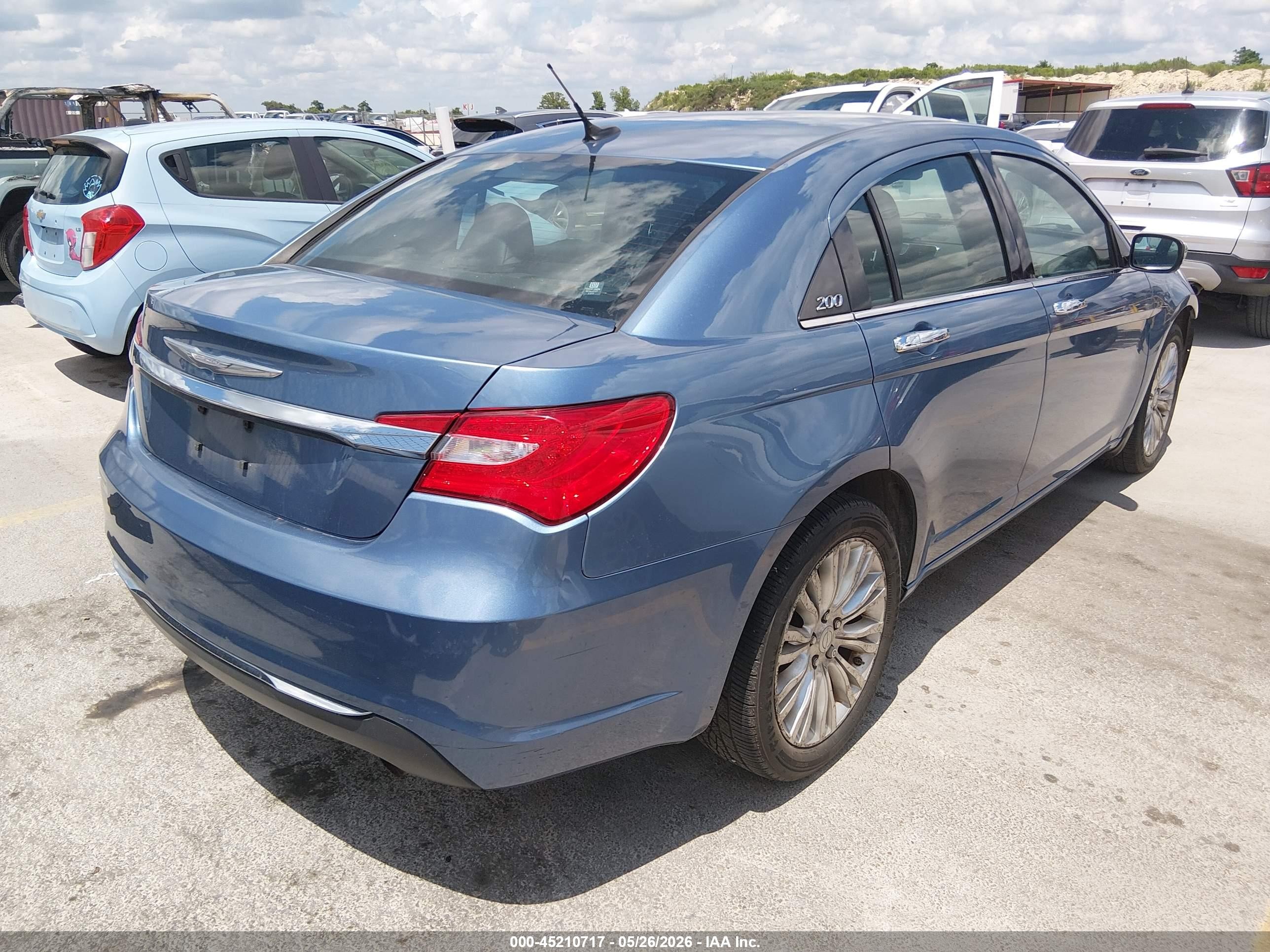 2011 Chrysler 200 Limited Blue vin: 1C3BC2FB7BN551380