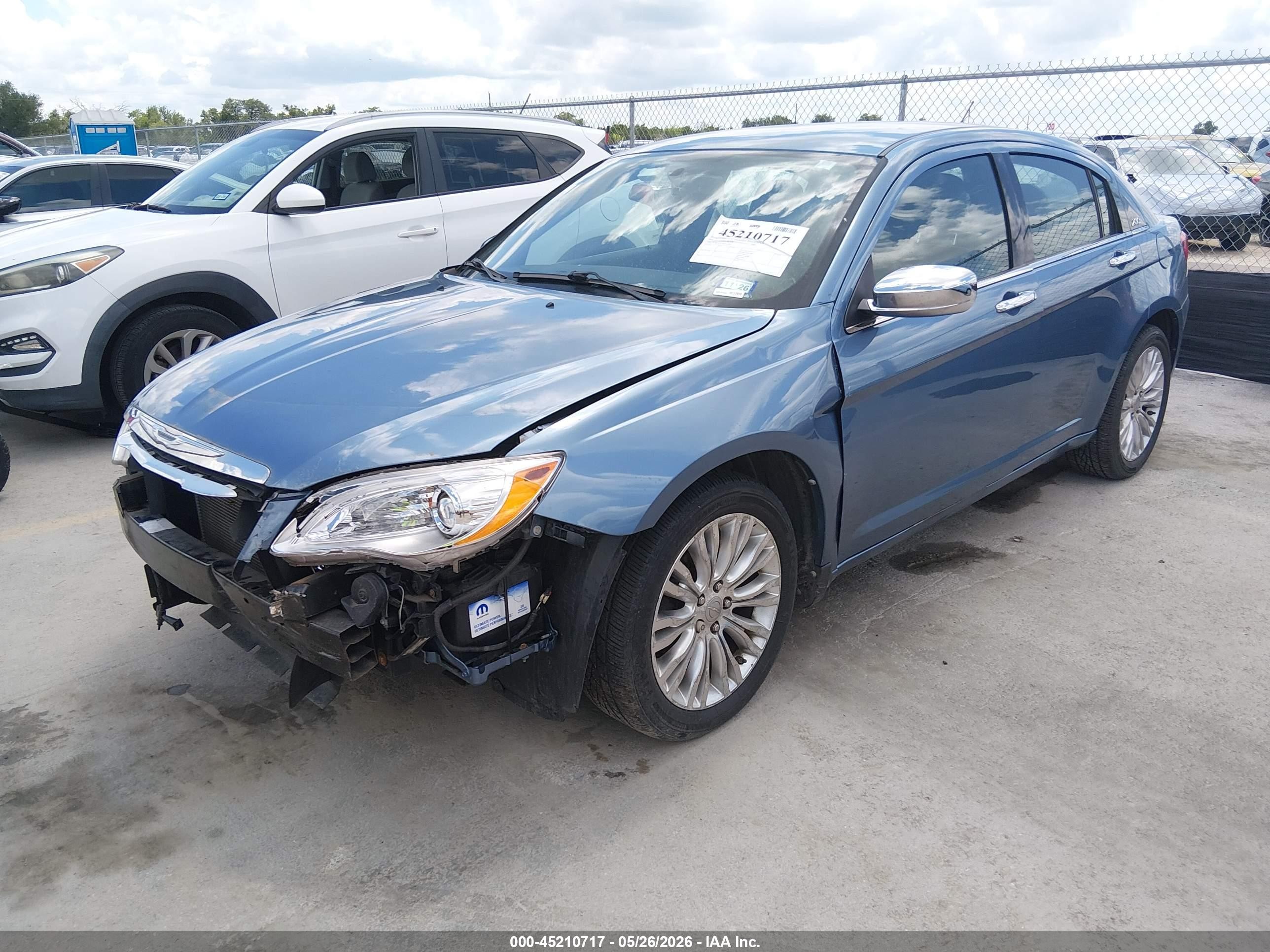2011 Chrysler 200 Limited Blue vin: 1C3BC2FB7BN551380