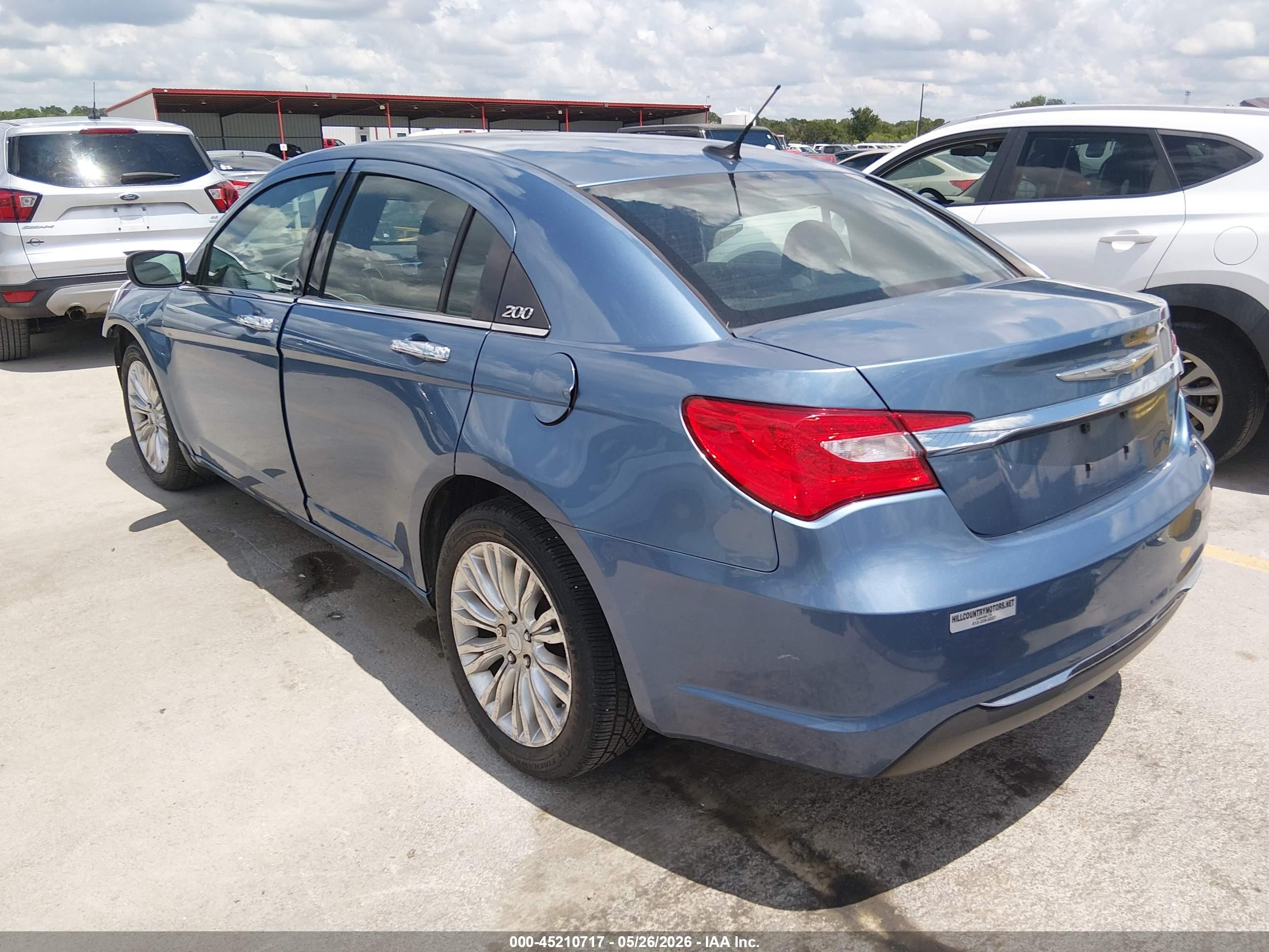 2011 Chrysler 200 Limited Blue vin: 1C3BC2FB7BN551380