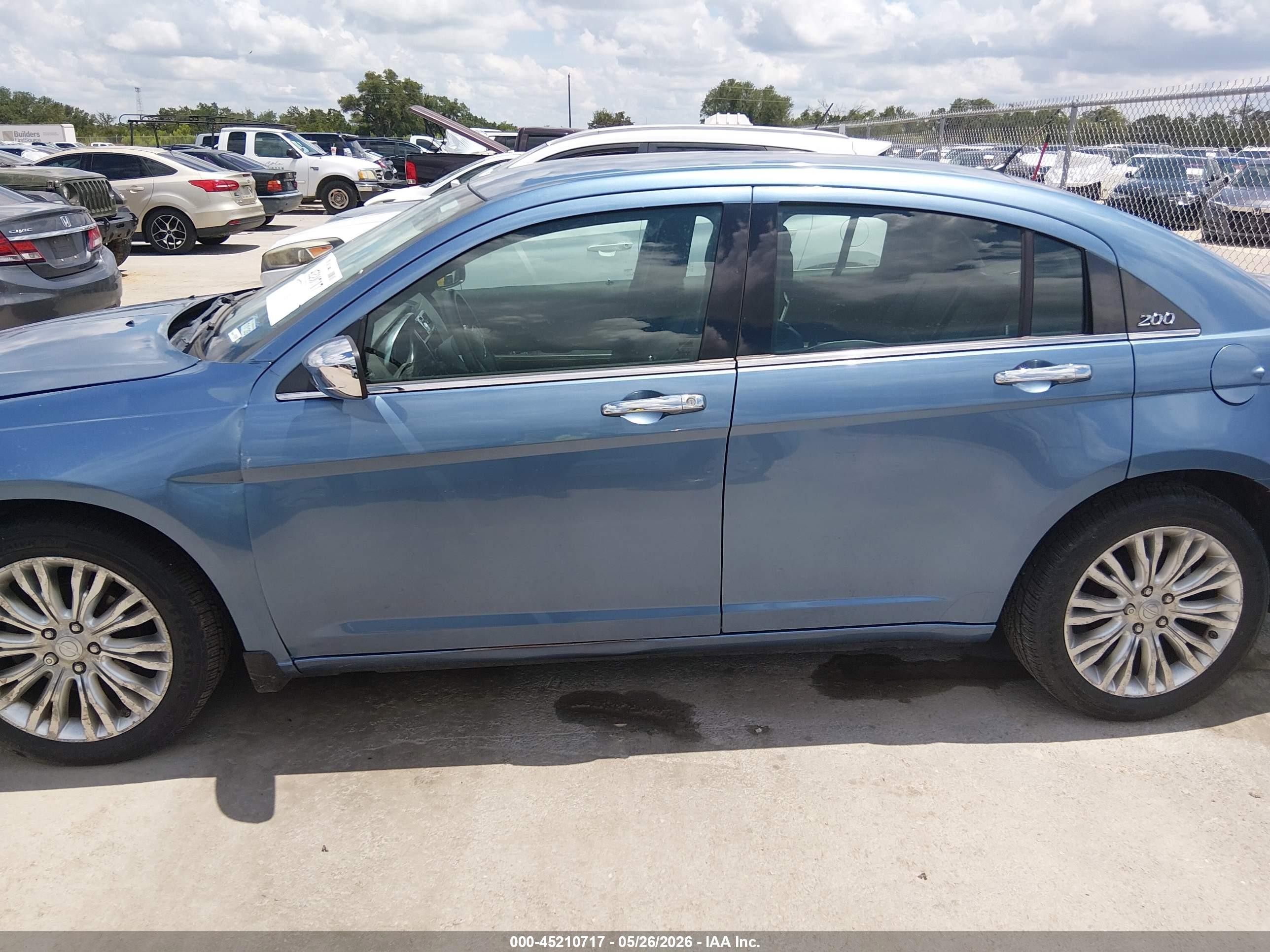 2011 Chrysler 200 Limited Blue vin: 1C3BC2FB7BN551380