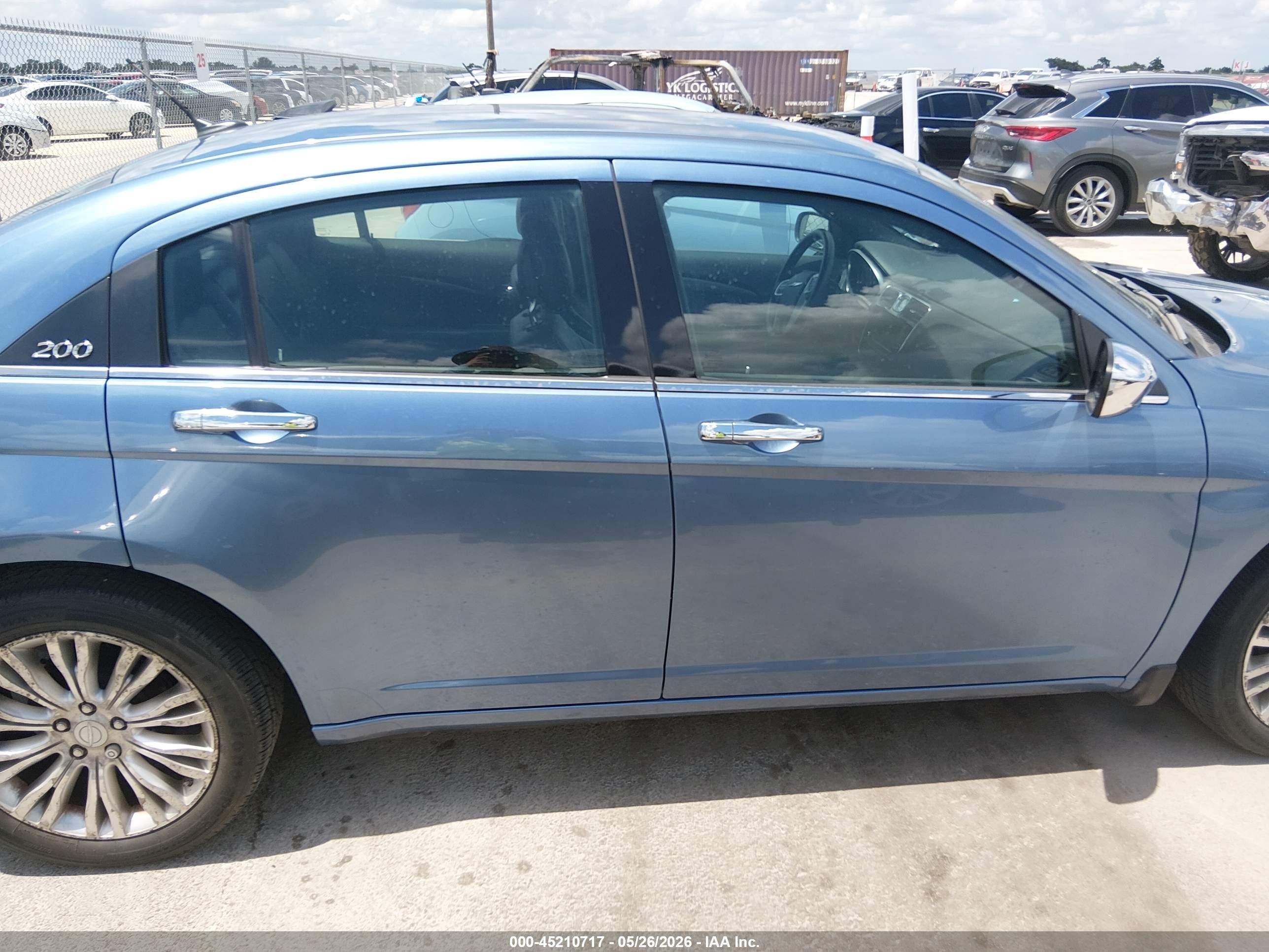 2011 Chrysler 200 Limited Blue vin: 1C3BC2FB7BN551380