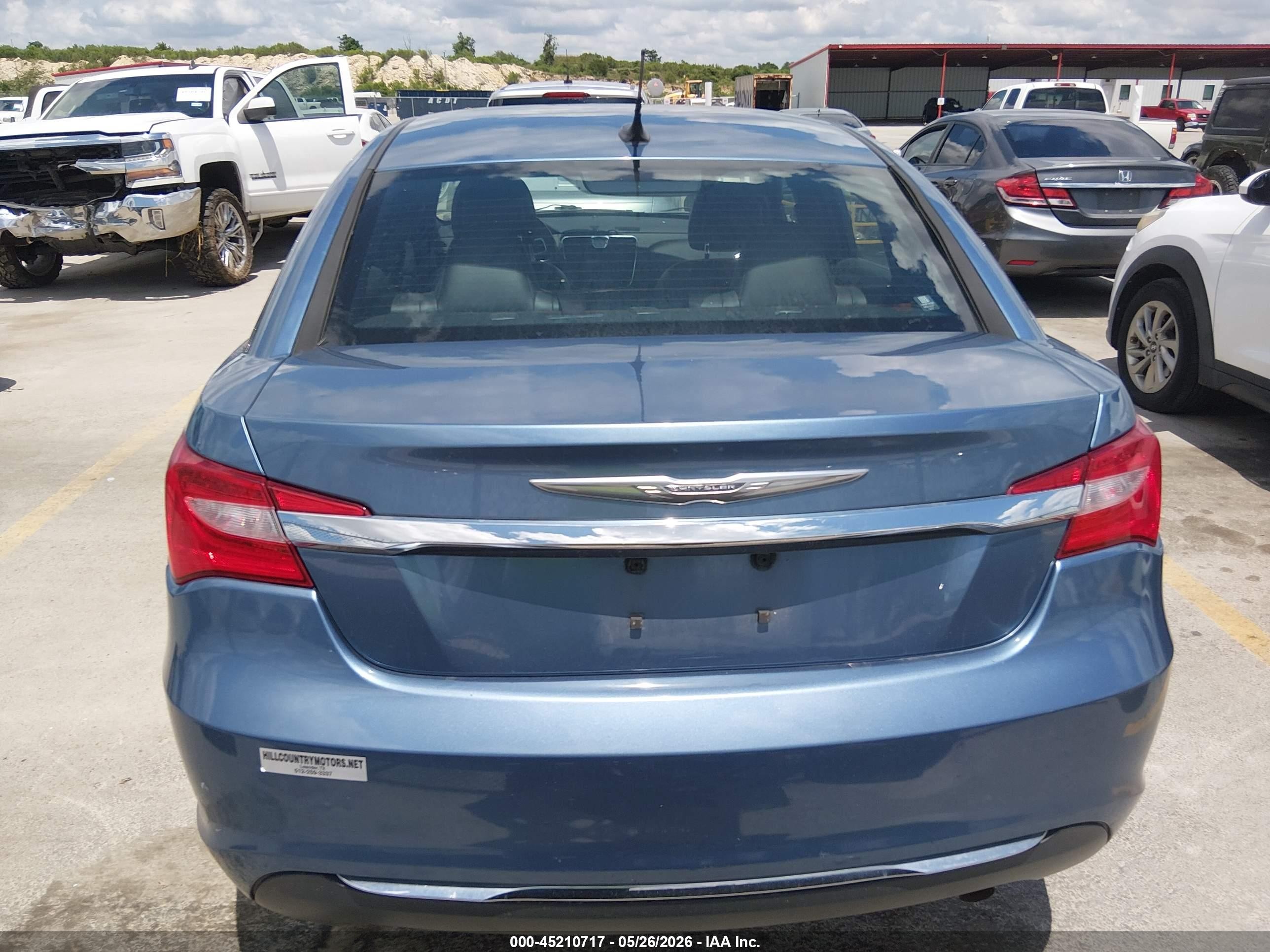 2011 Chrysler 200 Limited Blue vin: 1C3BC2FB7BN551380