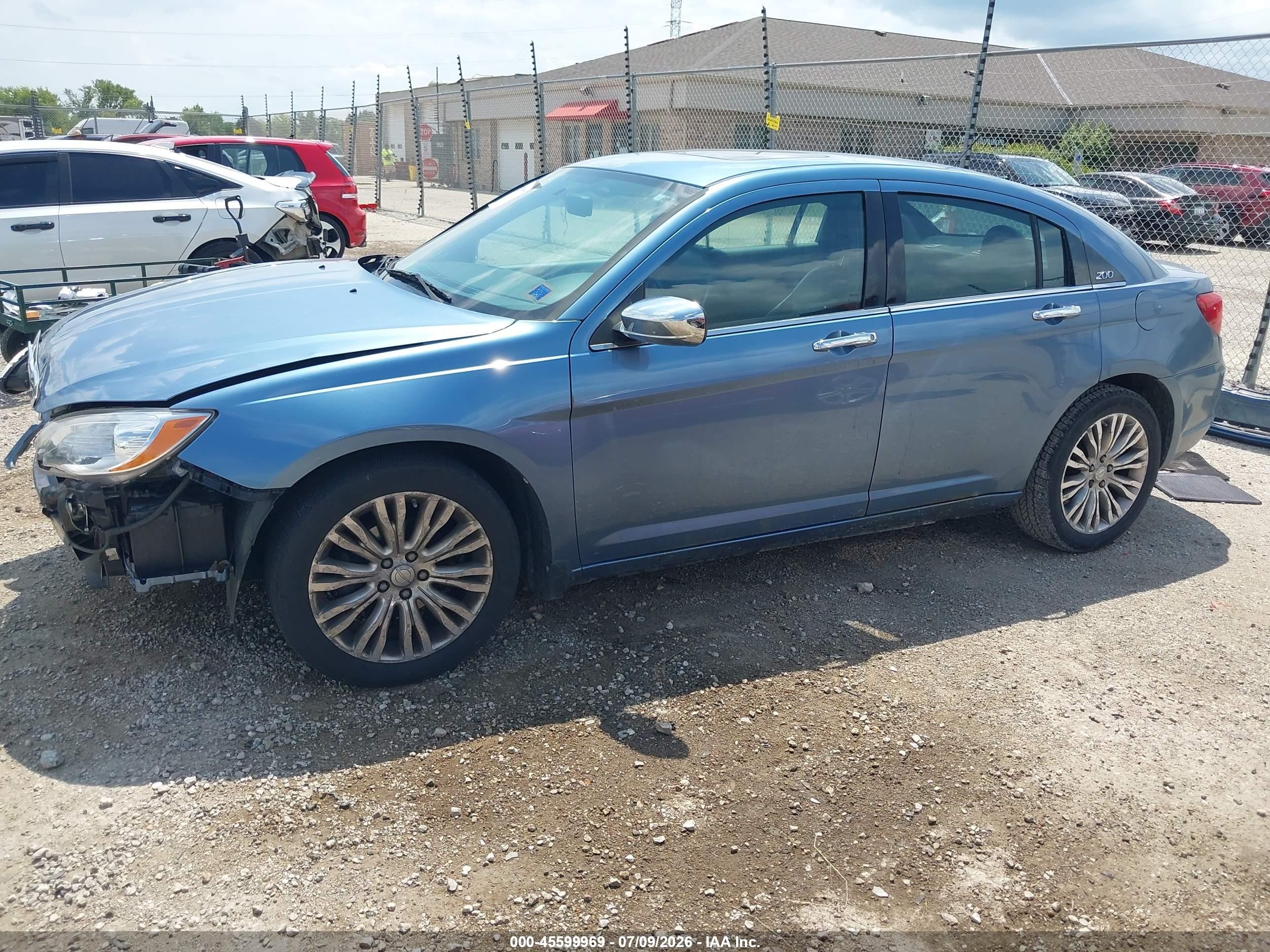 2011 Chrysler 200 Limited Blue vin: 1C3BC2FG1BN571488