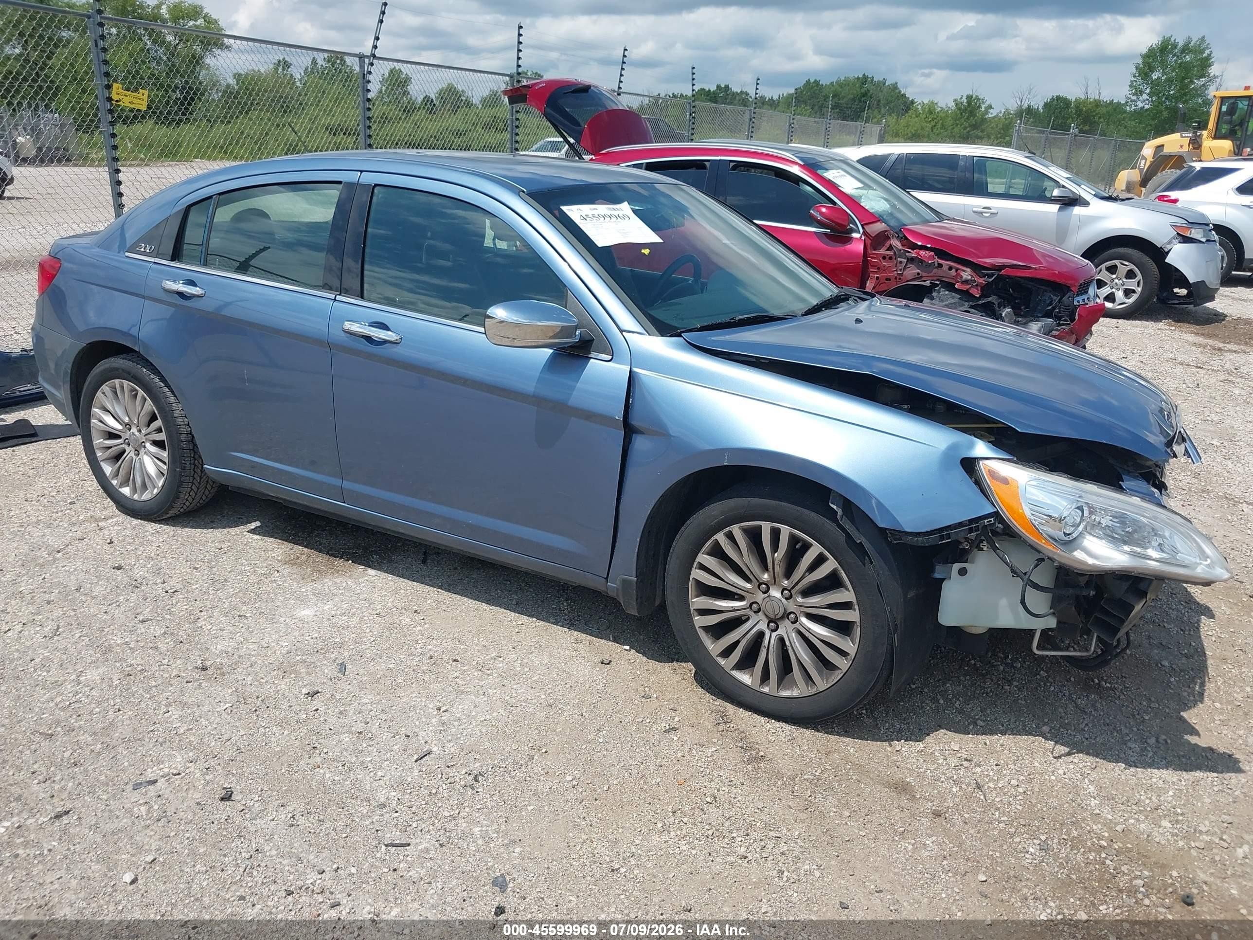 2011 Chrysler 200 Limited Blue vin: 1C3BC2FG1BN571488