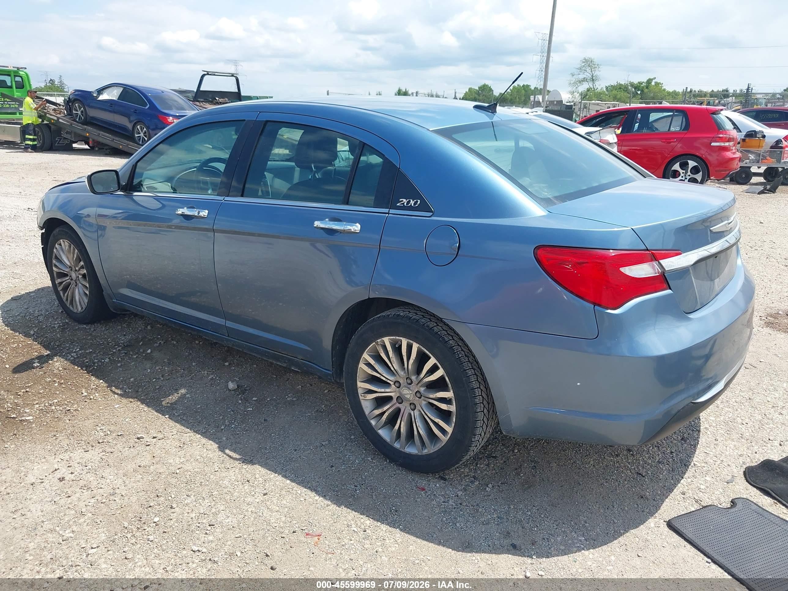 2011 Chrysler 200 Limited Blue vin: 1C3BC2FG1BN571488