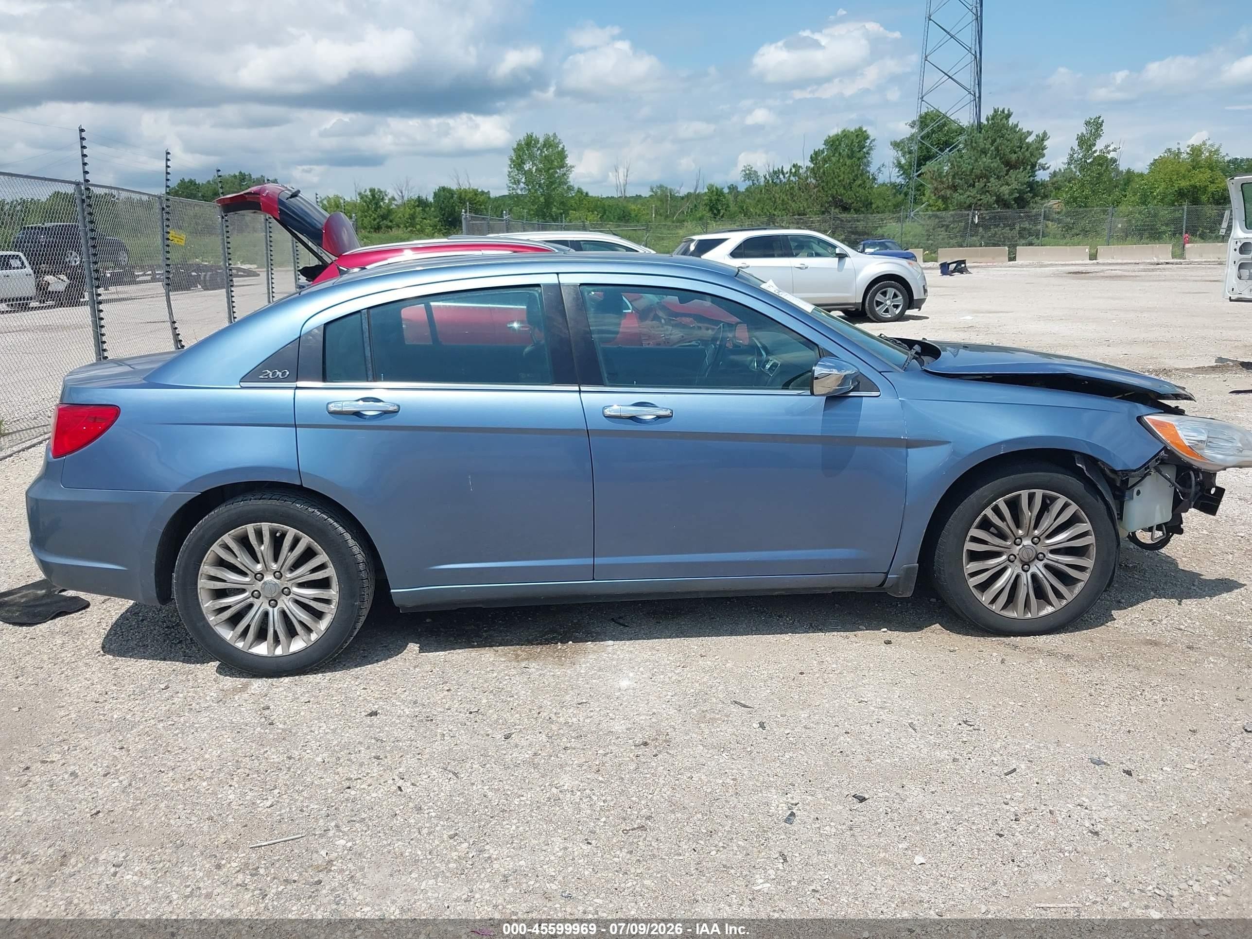 2011 Chrysler 200 Limited Blue vin: 1C3BC2FG1BN571488