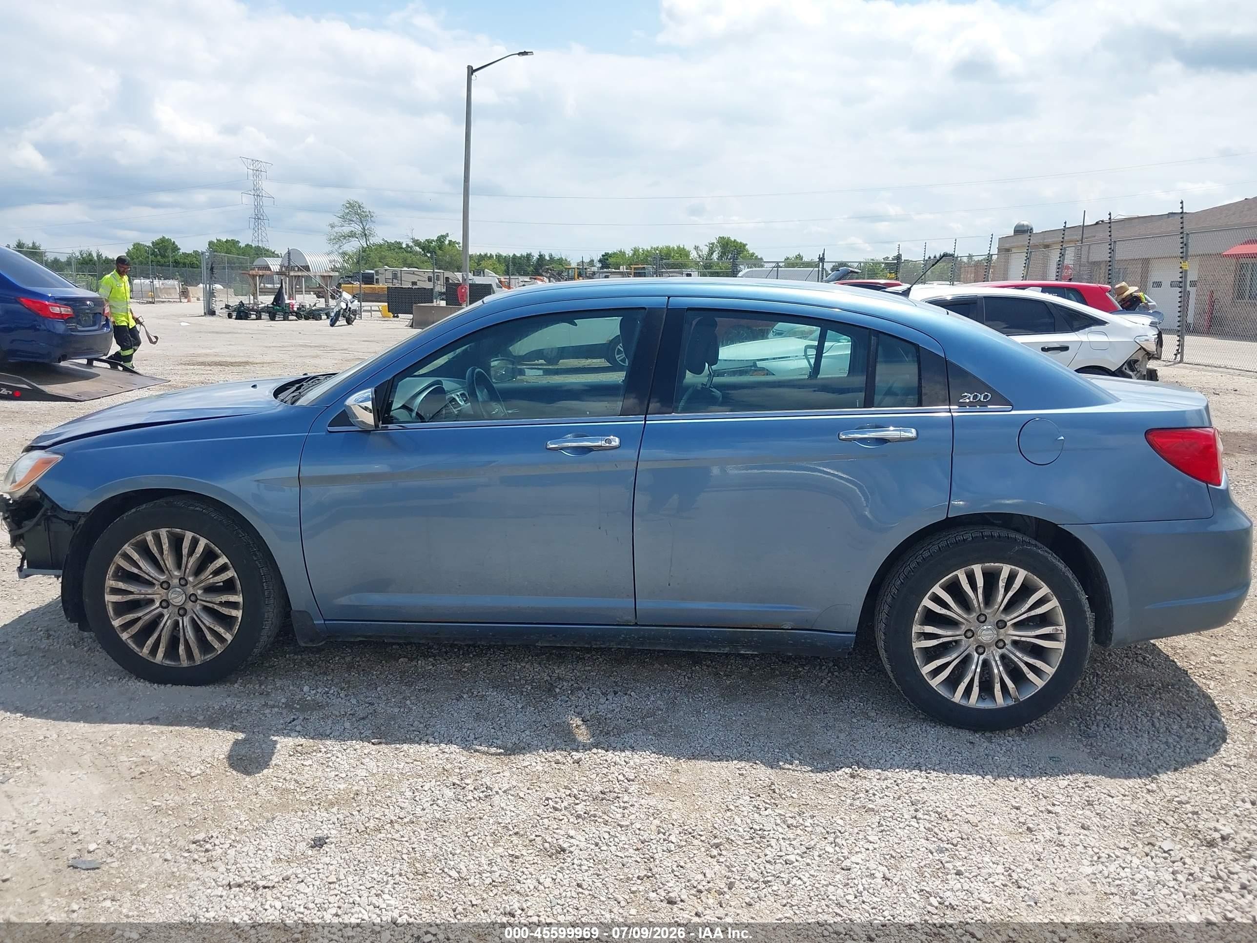 2011 Chrysler 200 Limited Blue vin: 1C3BC2FG1BN571488