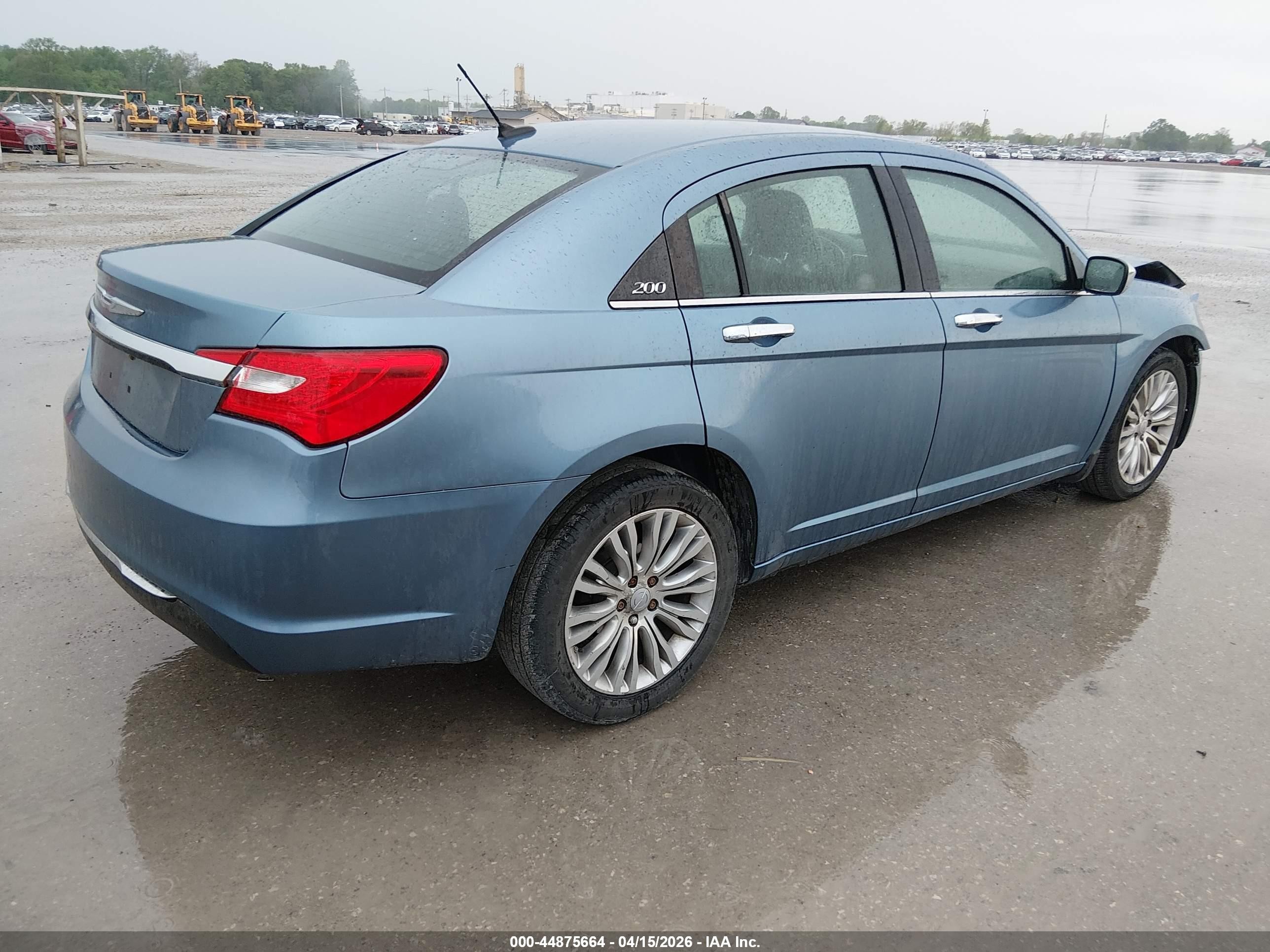 2011 Chrysler 200 Limited Blue vin: 1C3BC2FG1BN619345