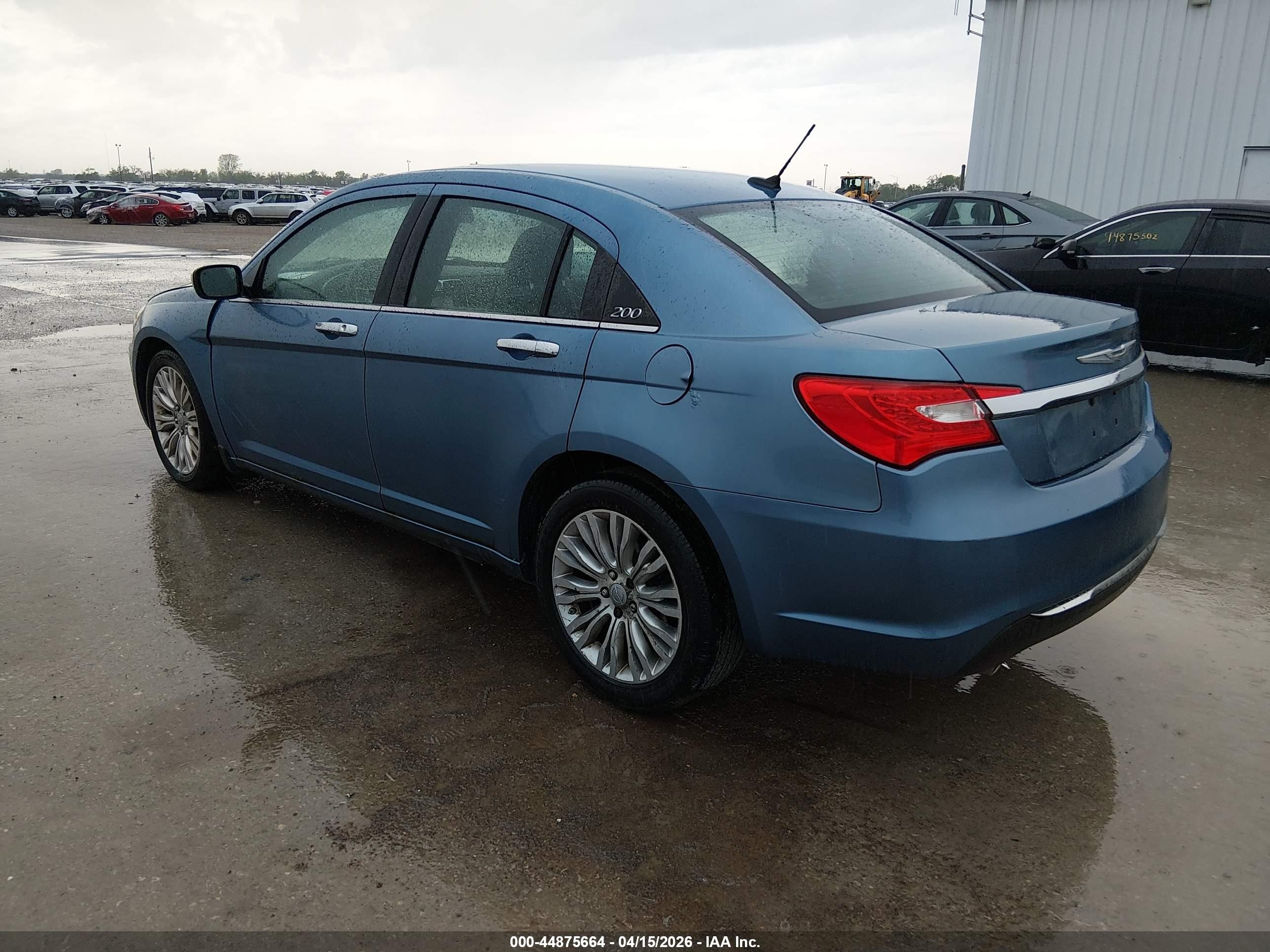 2011 Chrysler 200 Limited Blue vin: 1C3BC2FG1BN619345